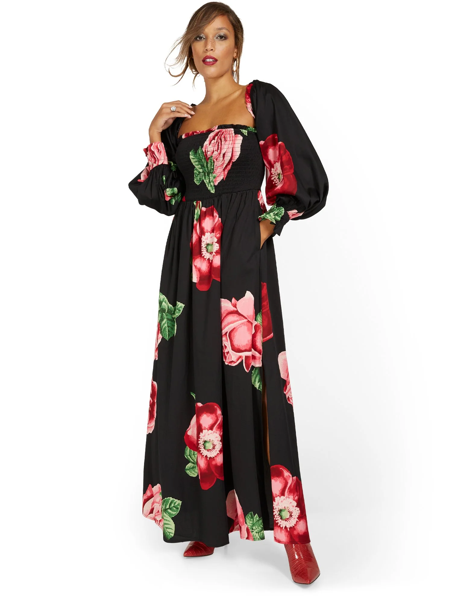 Floral-Print Maxi Dress - Image 2