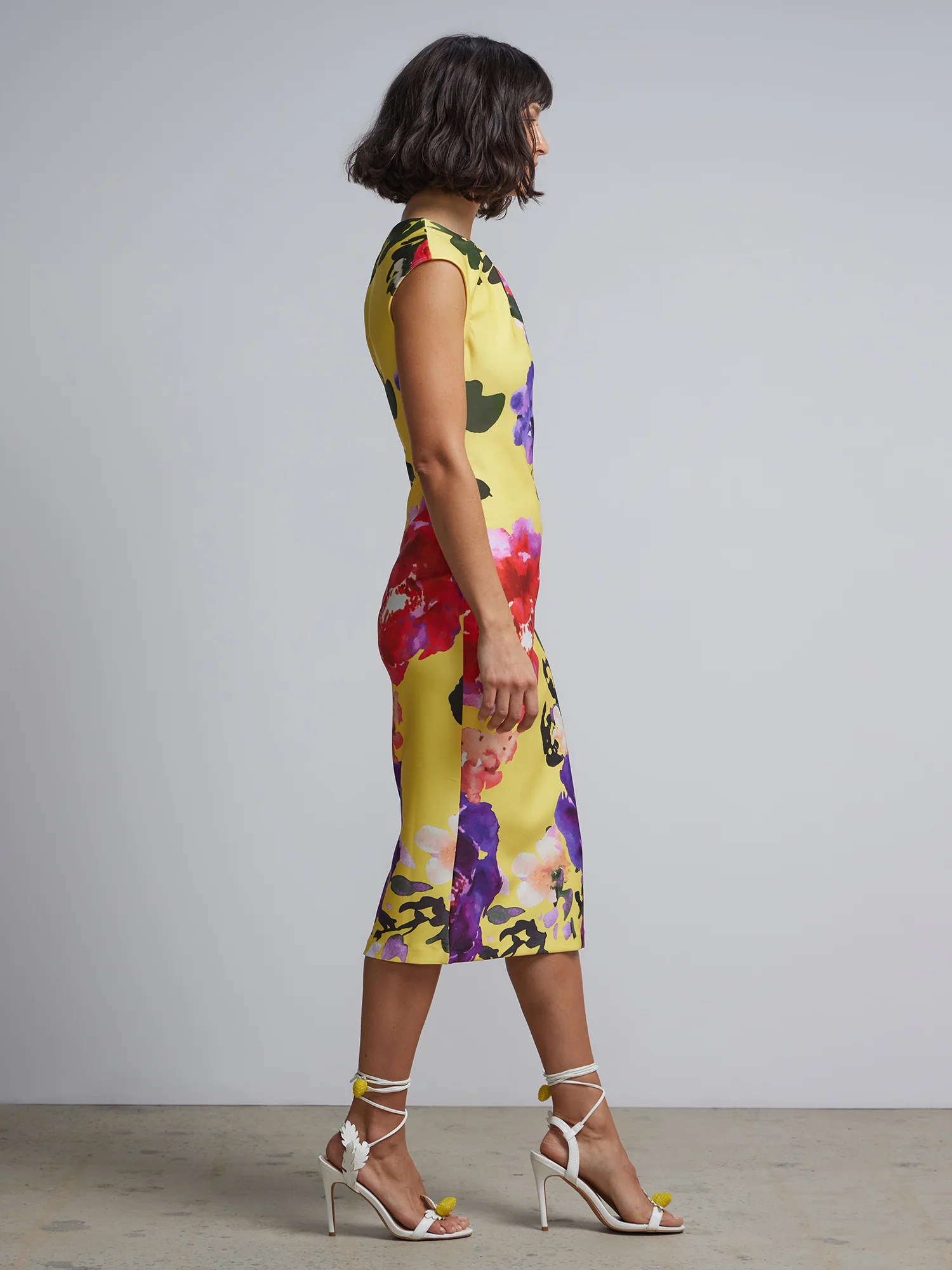 Floral-Print Midi Sheath Dress - Image 2