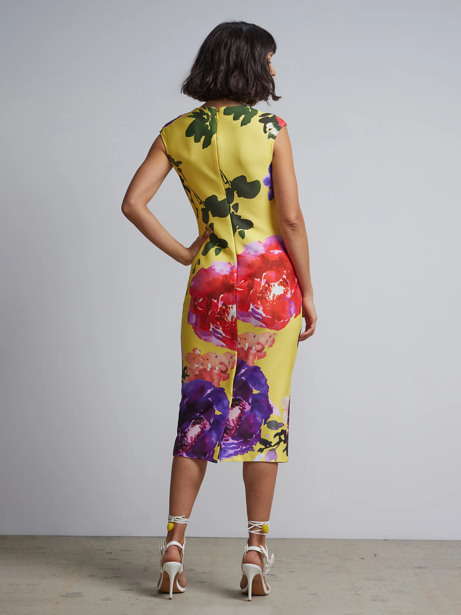 Floral-Print Midi Sheath Dress - Image 3