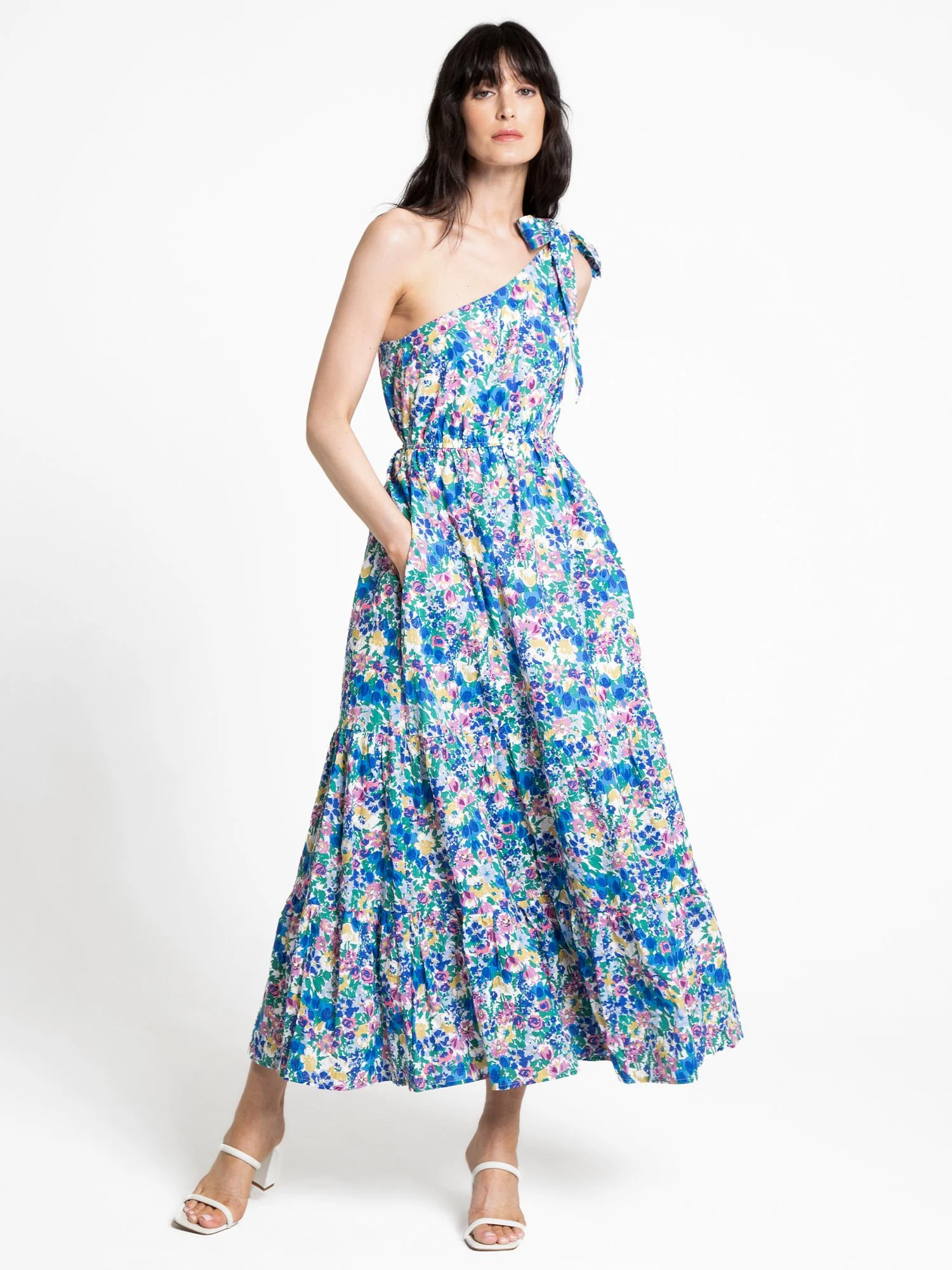 Floral-Print One-Shoulder Maxi Dress - Lena - Image 2