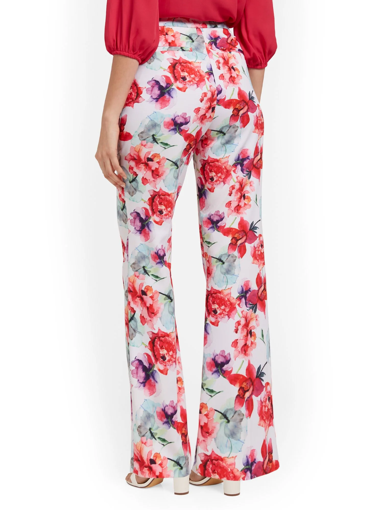 Floral-Print Palazzo Pant - Image 3