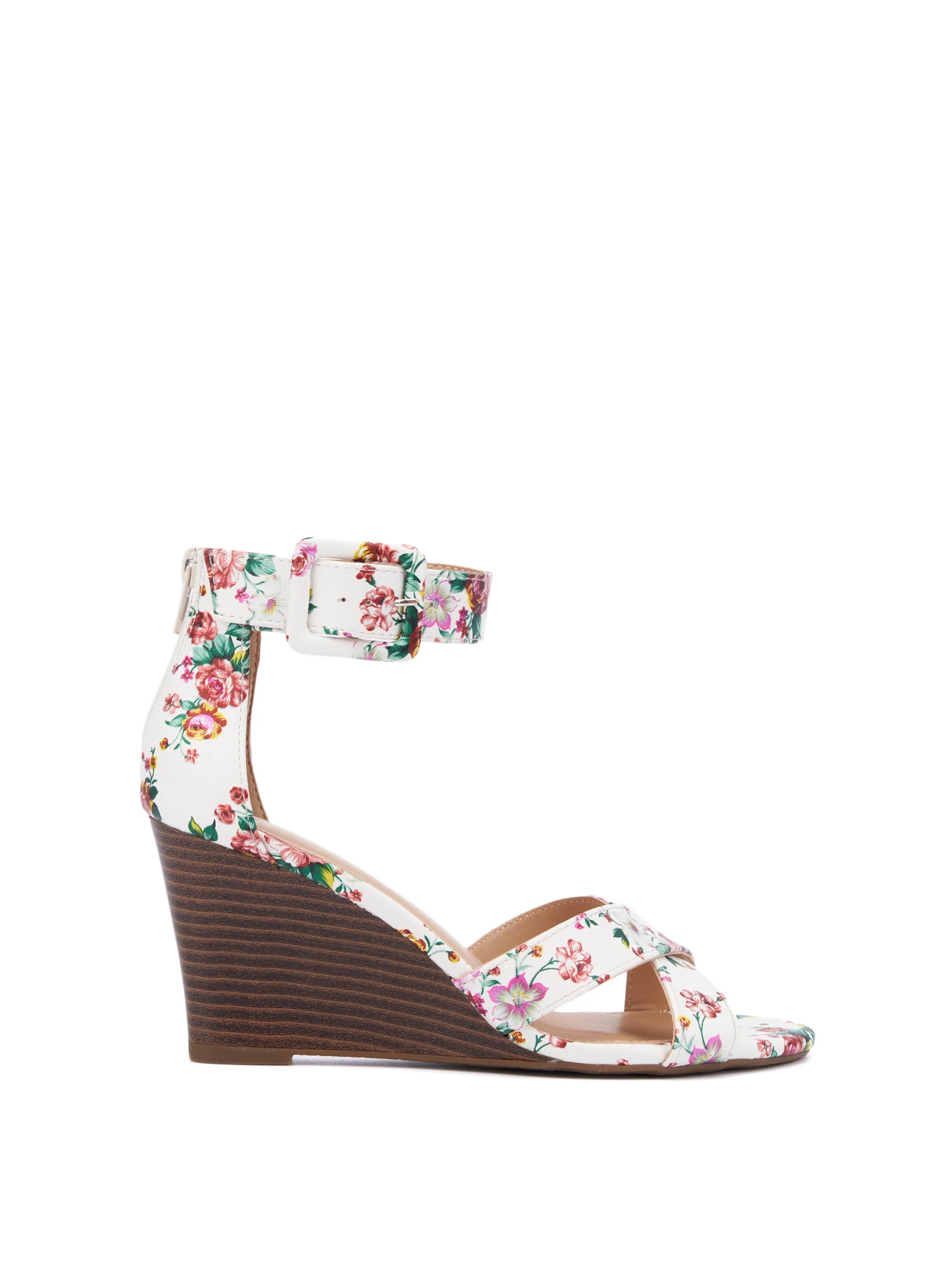 Floral-Print Strappy Wedge - Image 5