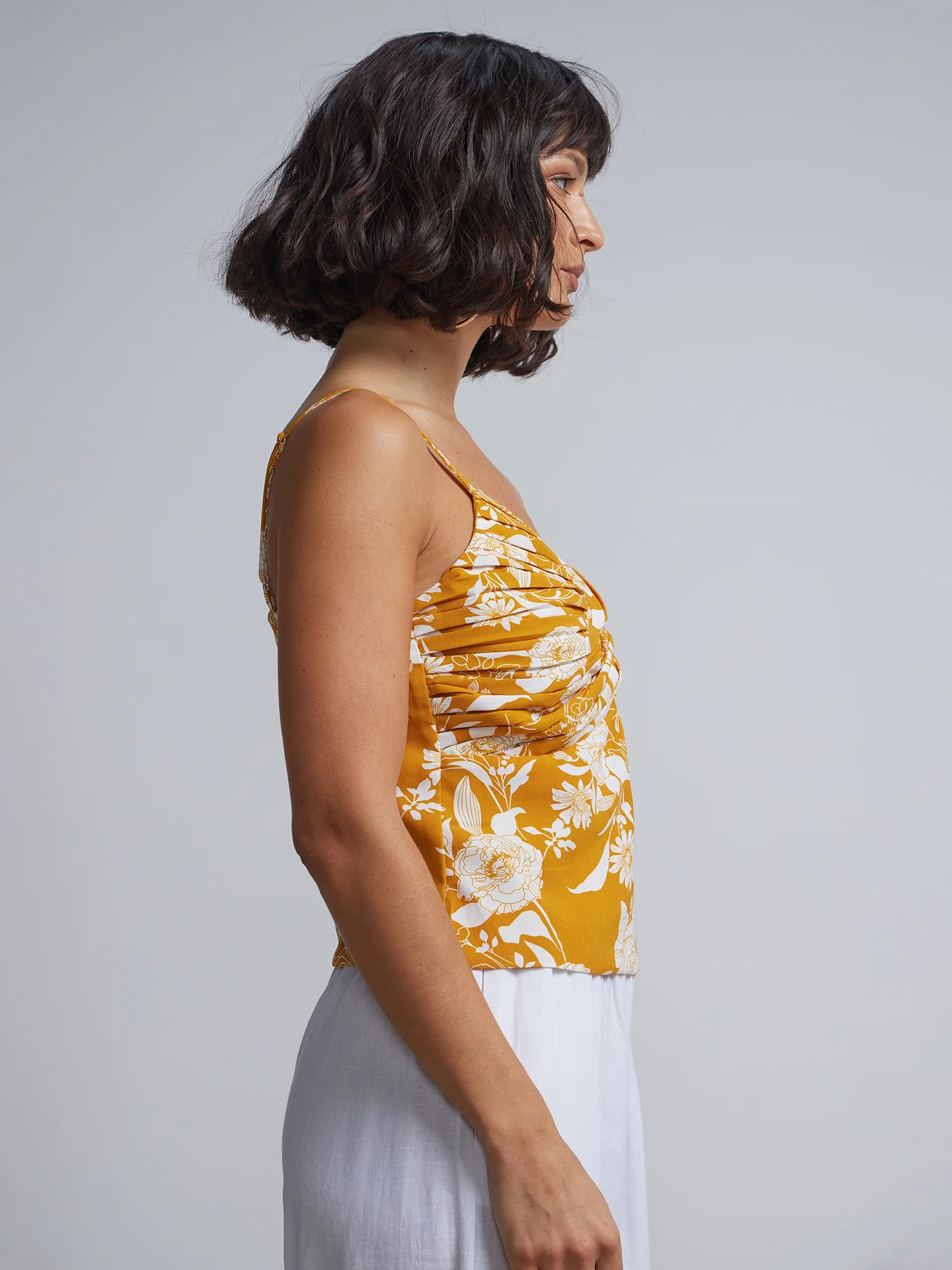 Floral-Print Twist Front Sleeveless Top - Image 2