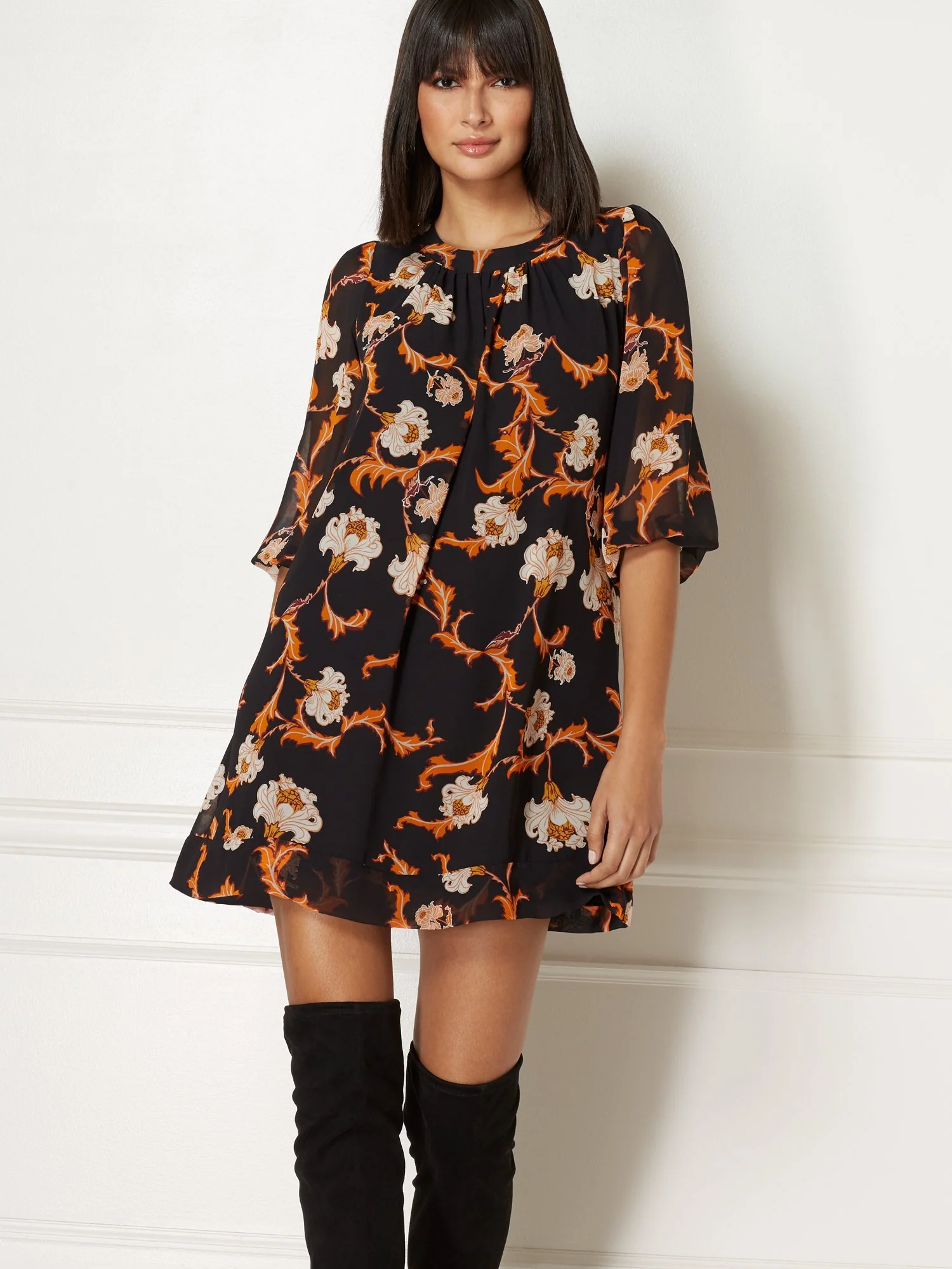 Floral Sabrina Dress - Eva Mendes Collection - Image 2