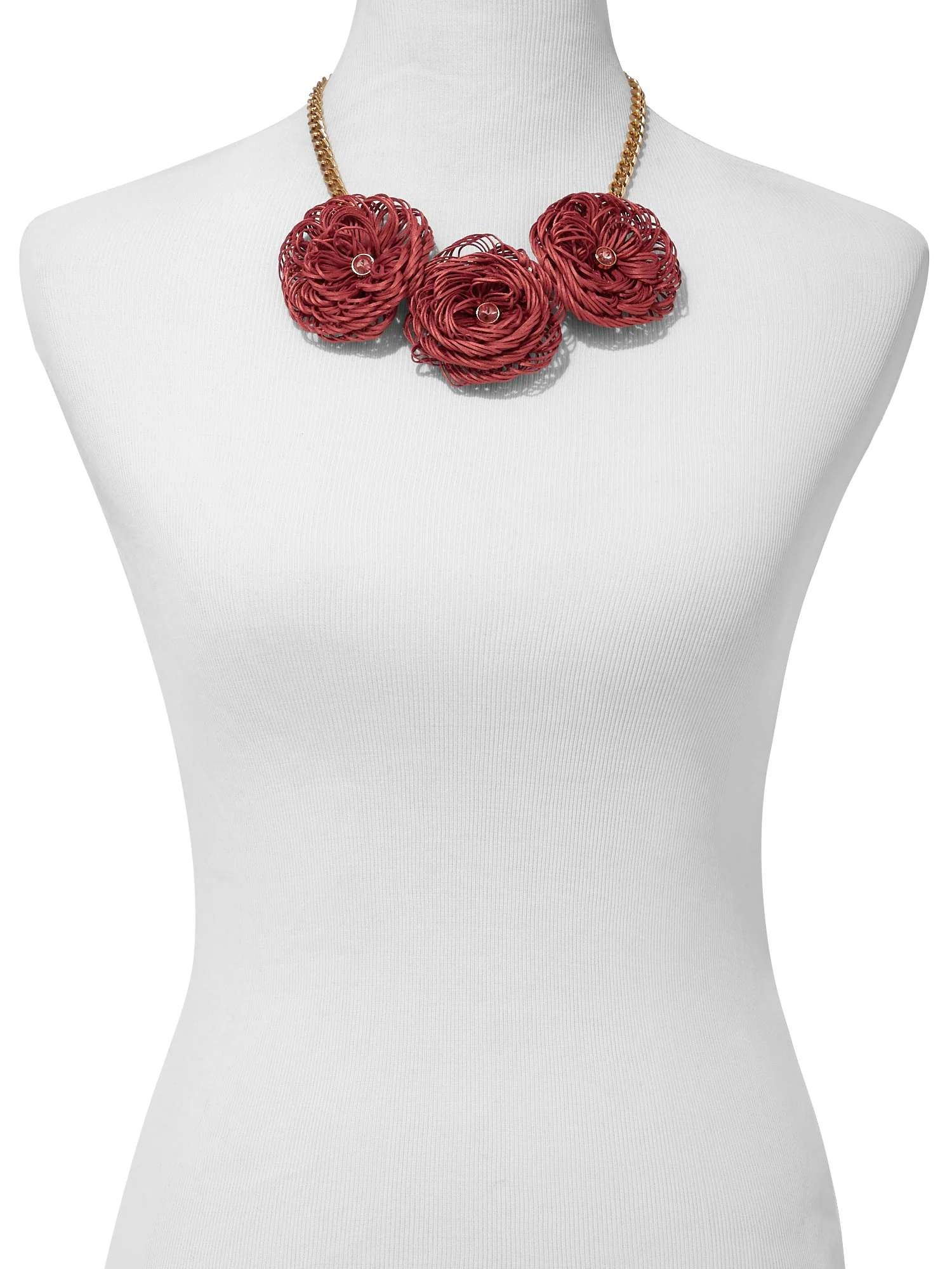 Floral Statement Necklace - Image 2