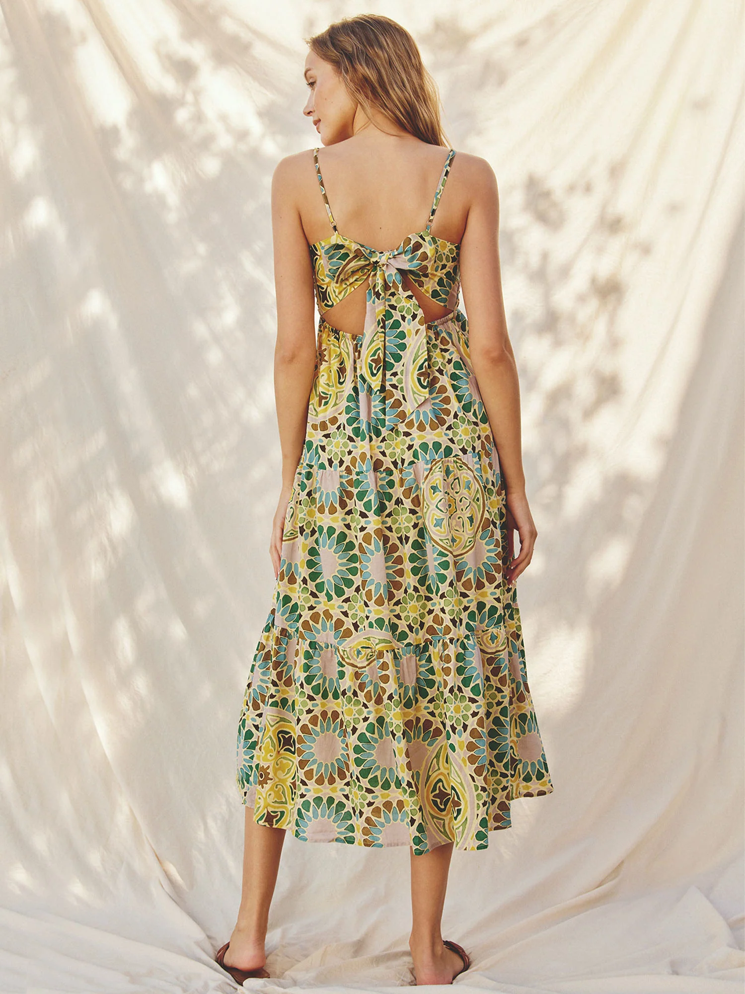 Dress Forum Floral Tile Print Babydoll Dress - Brands We Love - Image 2