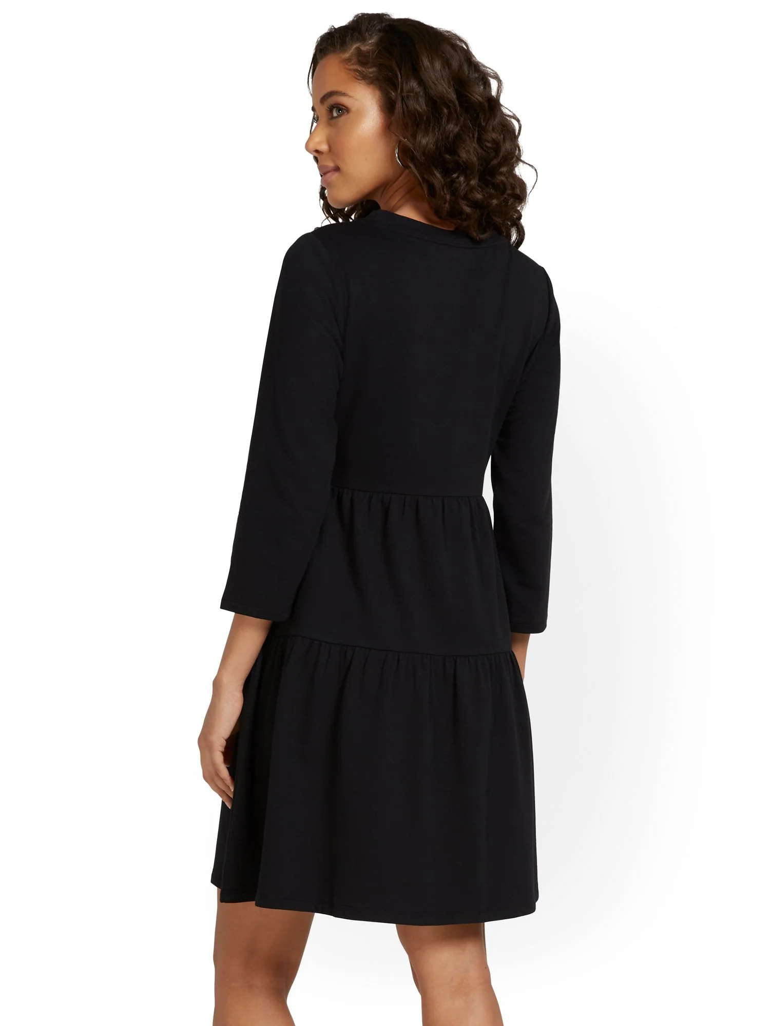 Flounce Sweatshirt Dress - Image 3