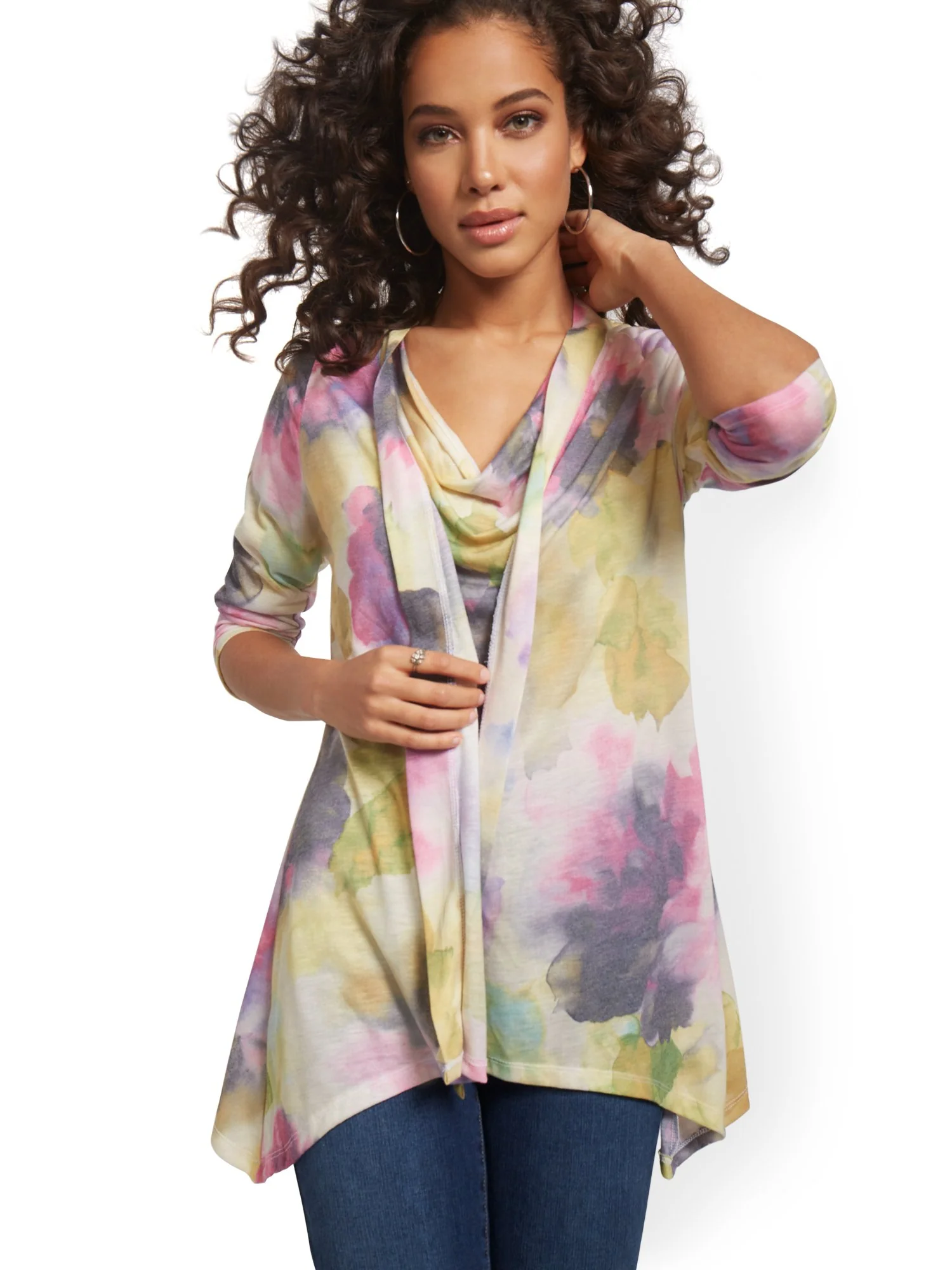 Flyaway Open Cardigan - Sweet Pea - Image 8