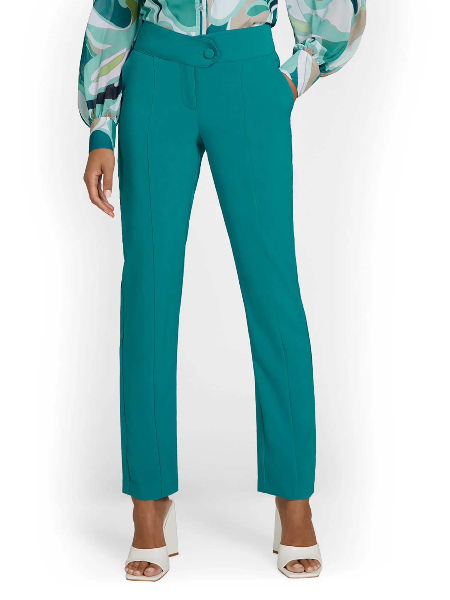 Fold-Over Slim-Leg Pant - Image 6