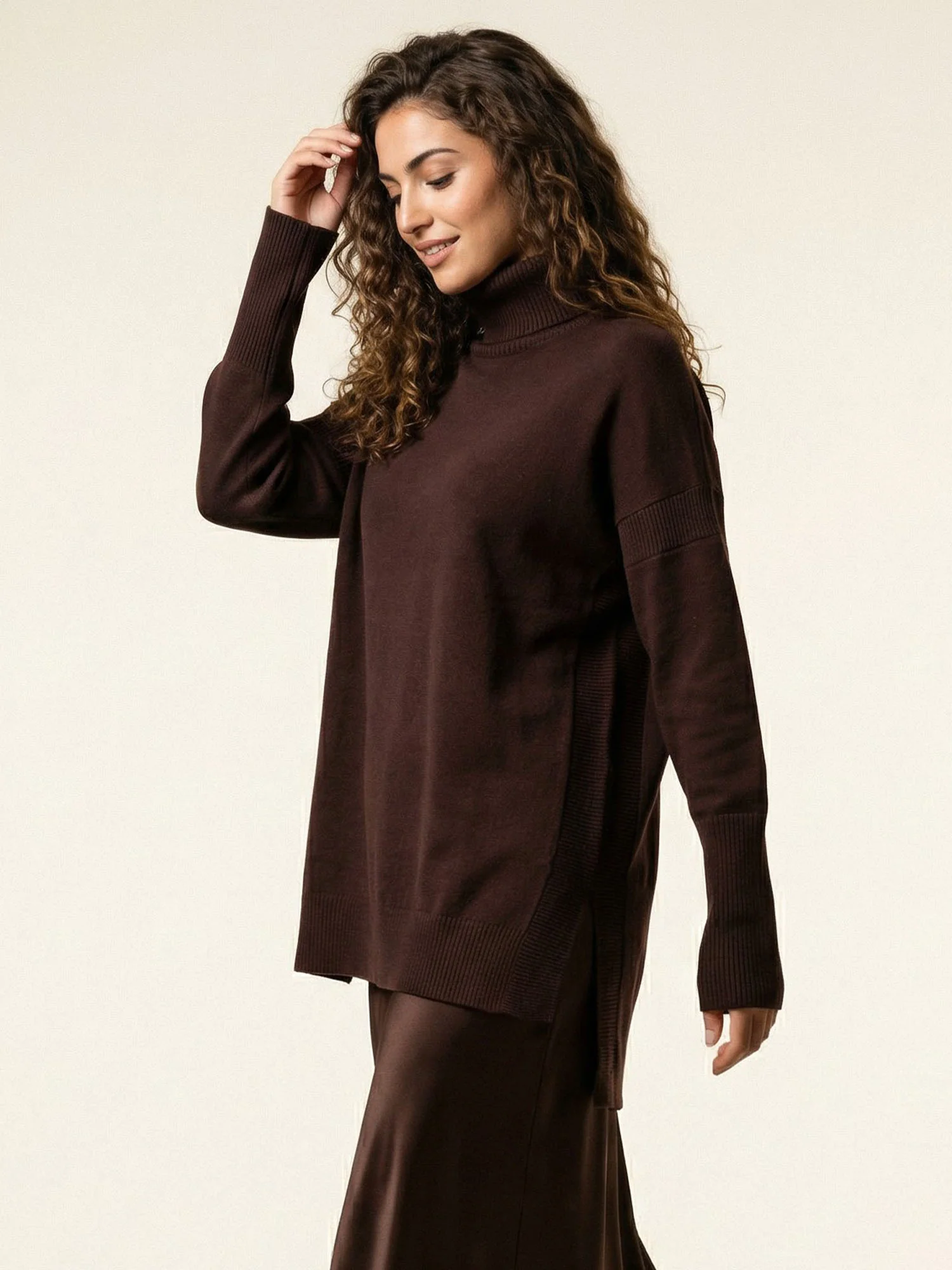 Ribbed Turtleneck Sweater - Image 11