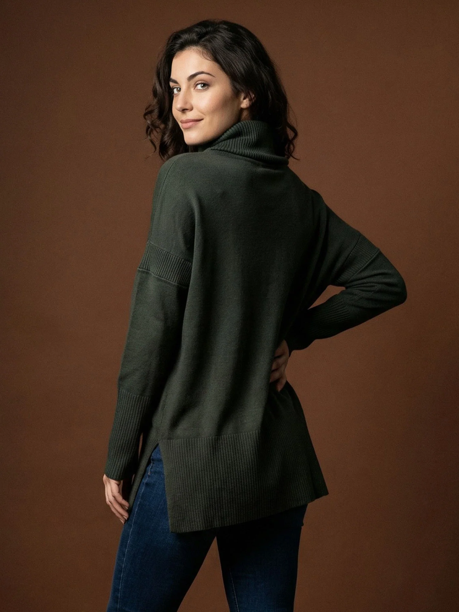 Ribbed Turtleneck Sweater - Image 8