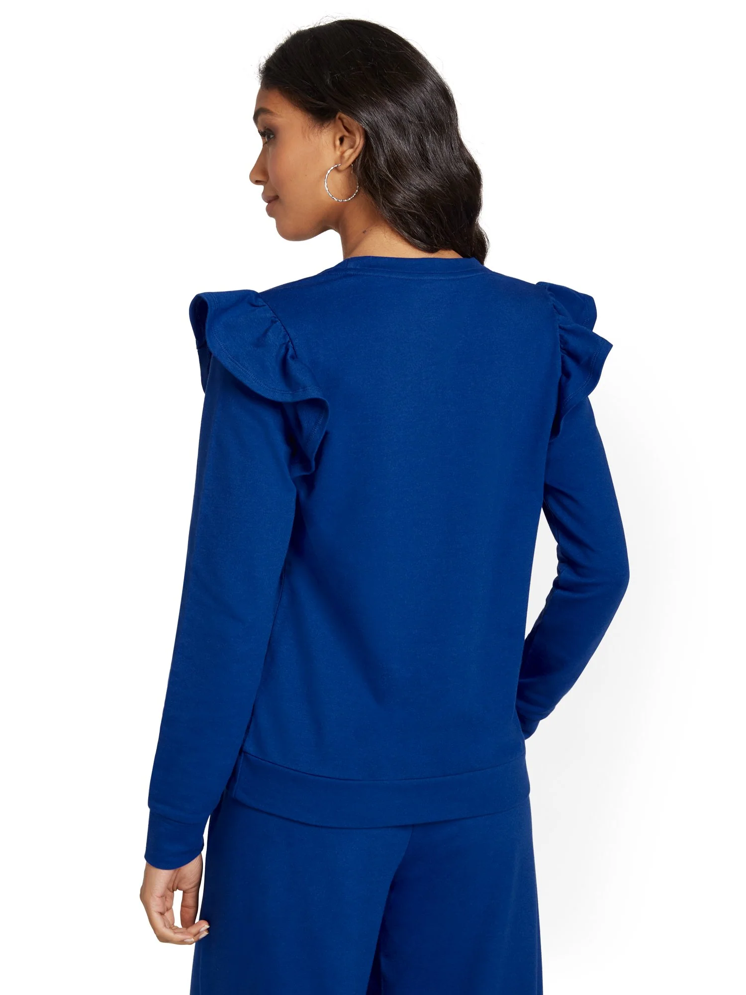 French Terry Ruffle Pullover - Image 6