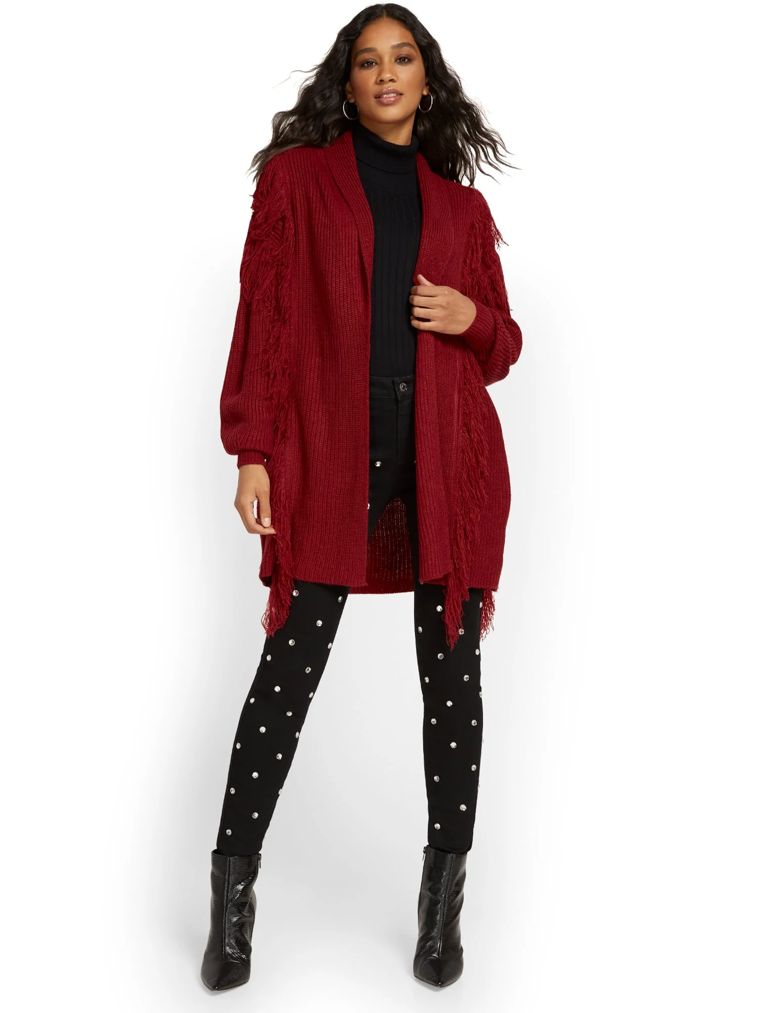 Fringe-Detail Cardigan - Image 6