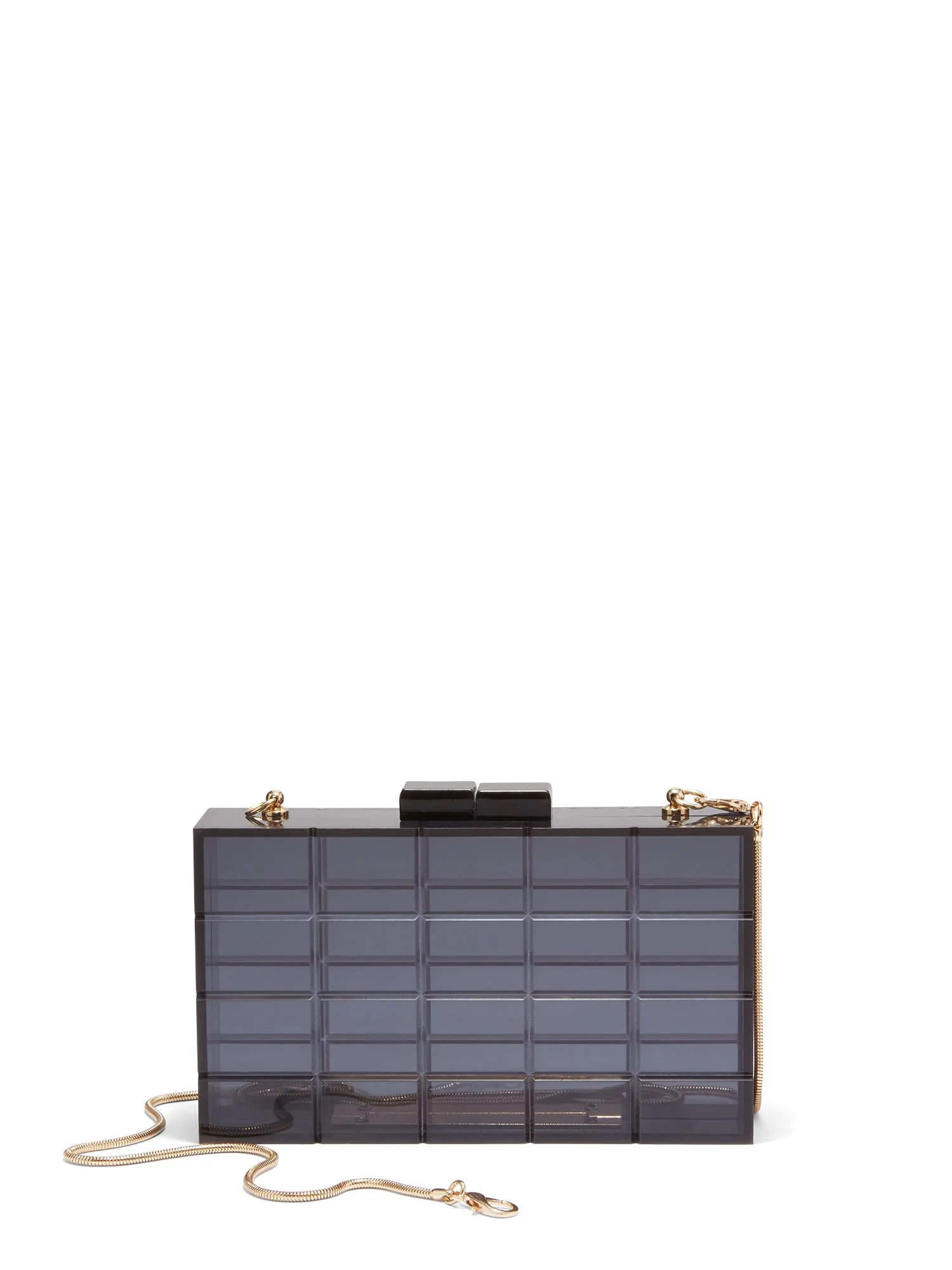 Urban Expressions Geometric Grid Lucite Clutch - Brands We Love