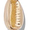 Goldtone Cowrie-Shell Linear Drop Earring - Image 2
