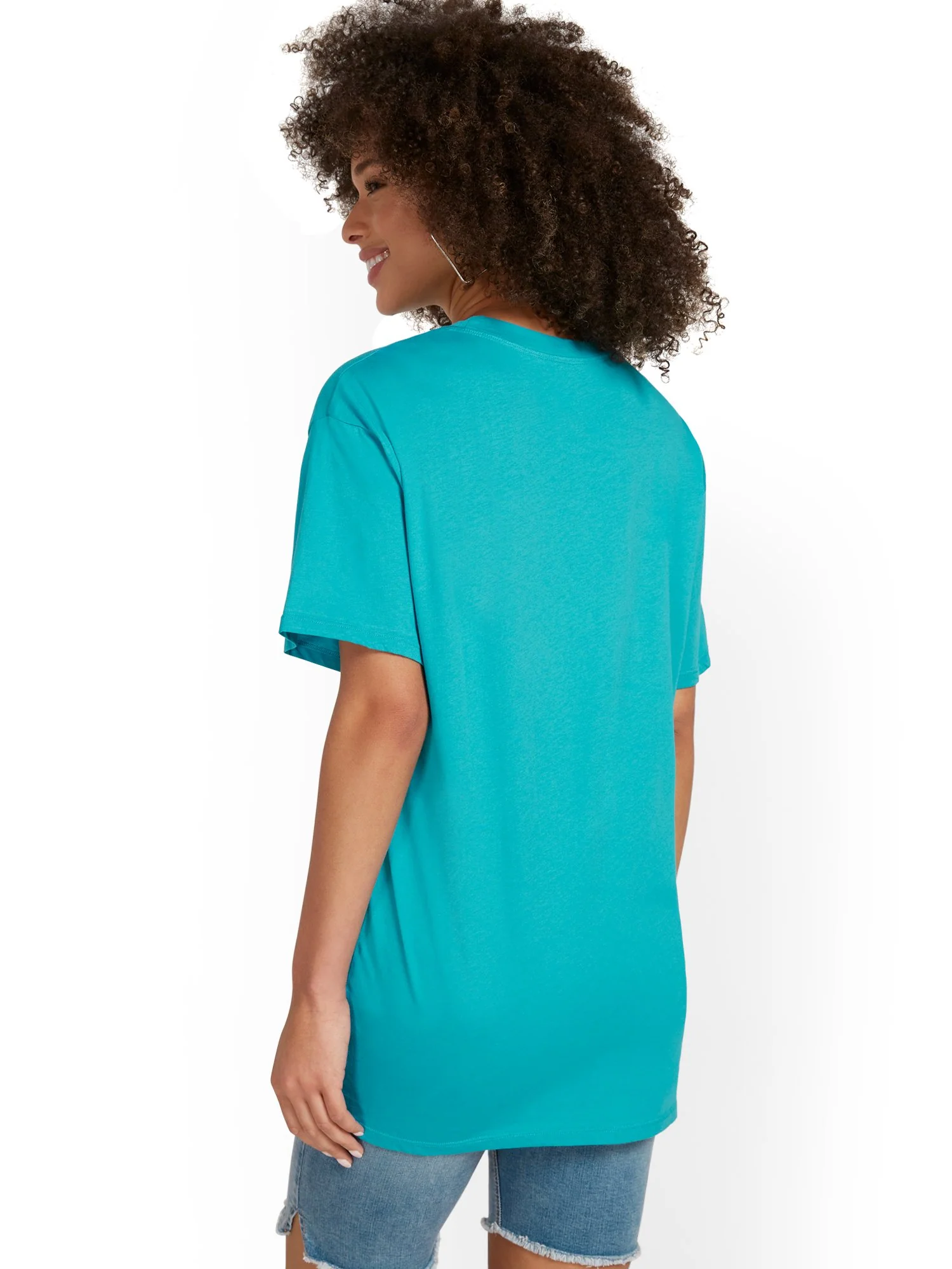 Good Vibes Oversized Graphic Tee - Image 2