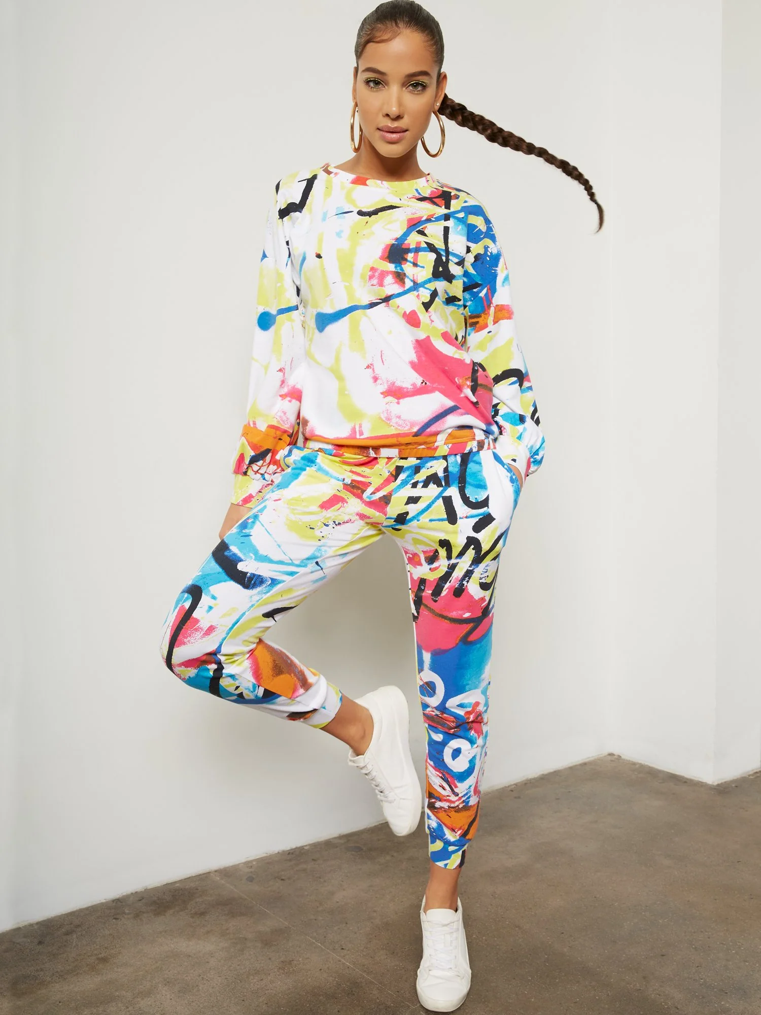Graffiti Drawstring Jogger Pant - Image 2