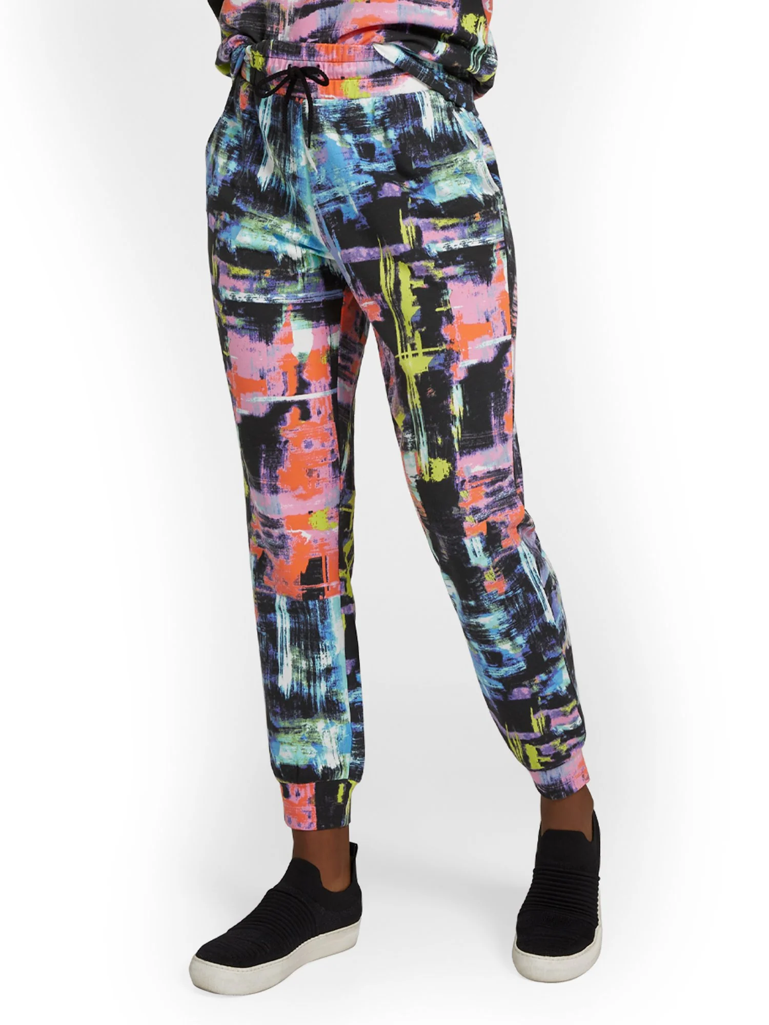 Graffiti-Print French Terry Jogger Pant