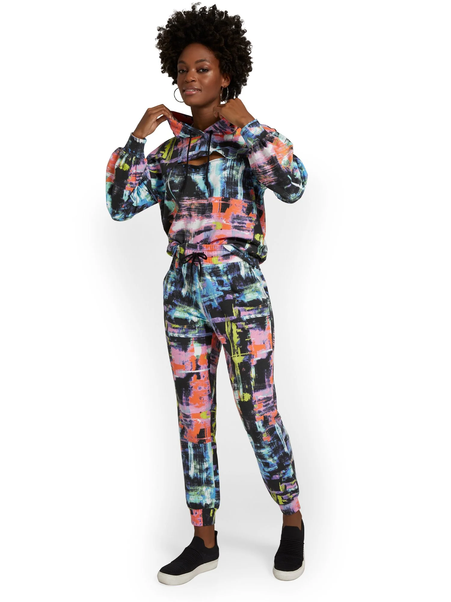 Graffiti-Print French Terry Jogger Pant - Image 4