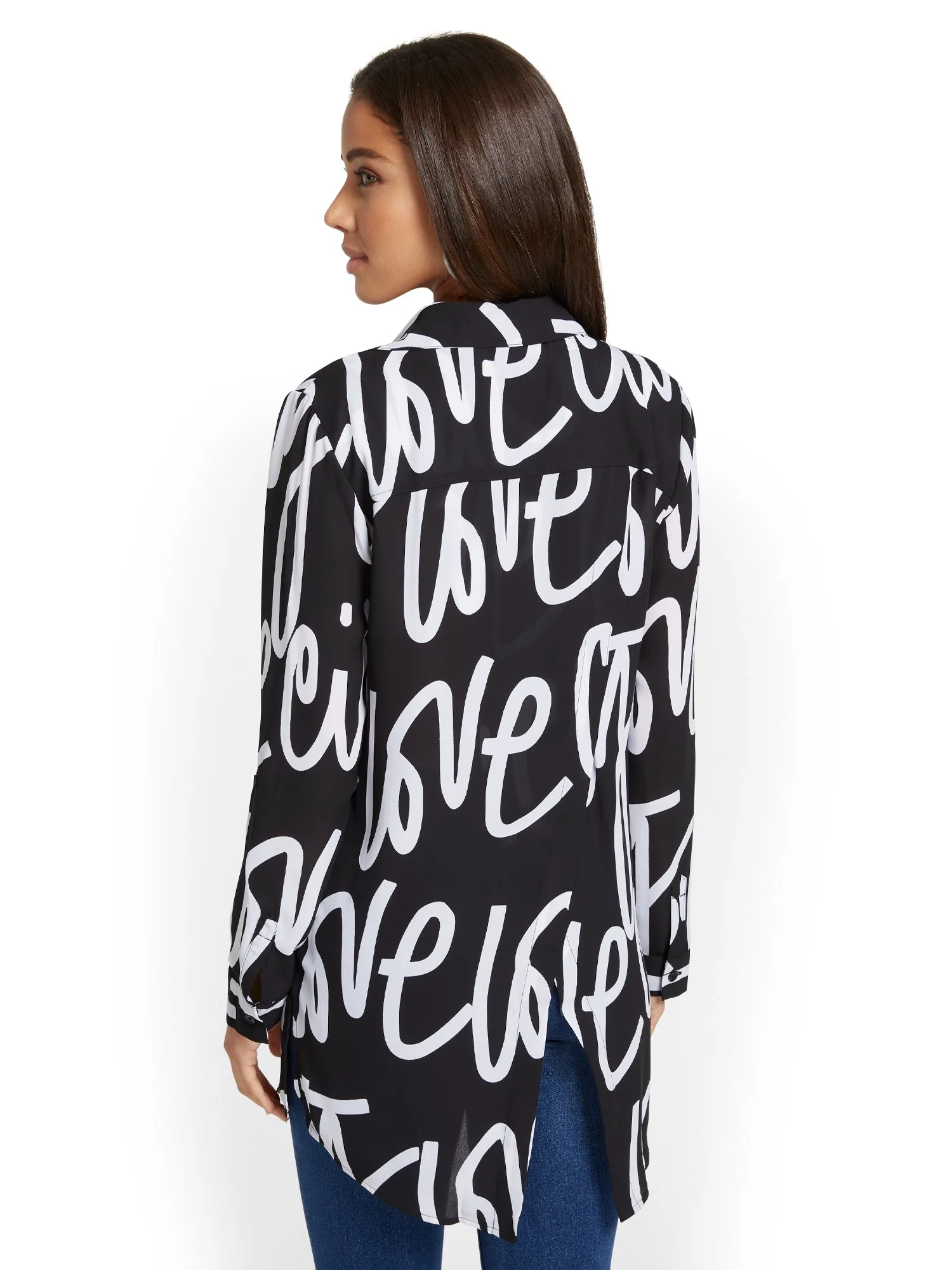 Graphic Button-Down Top - Image 3