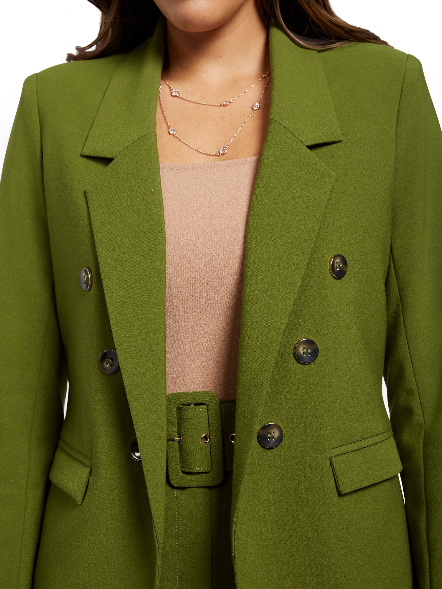 Green Double-Breasted Jacket - Double Stretch - Image 4