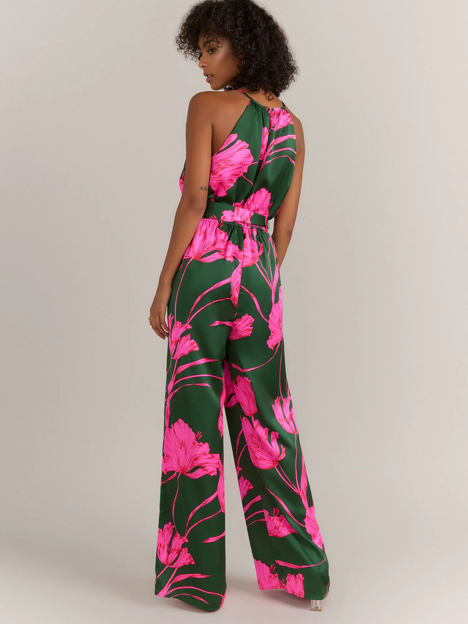 Sugarlips Halter Neck Floral Jumpsuit - Brands We Love - Image 3