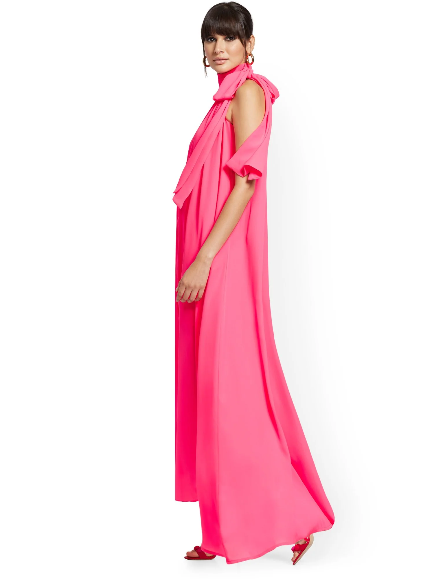 Halter Bow Maxi Dress - Image 8