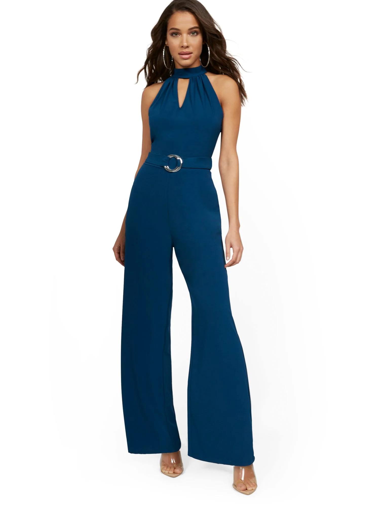 Halter Wide-Leg Jumpsuit - Image 2