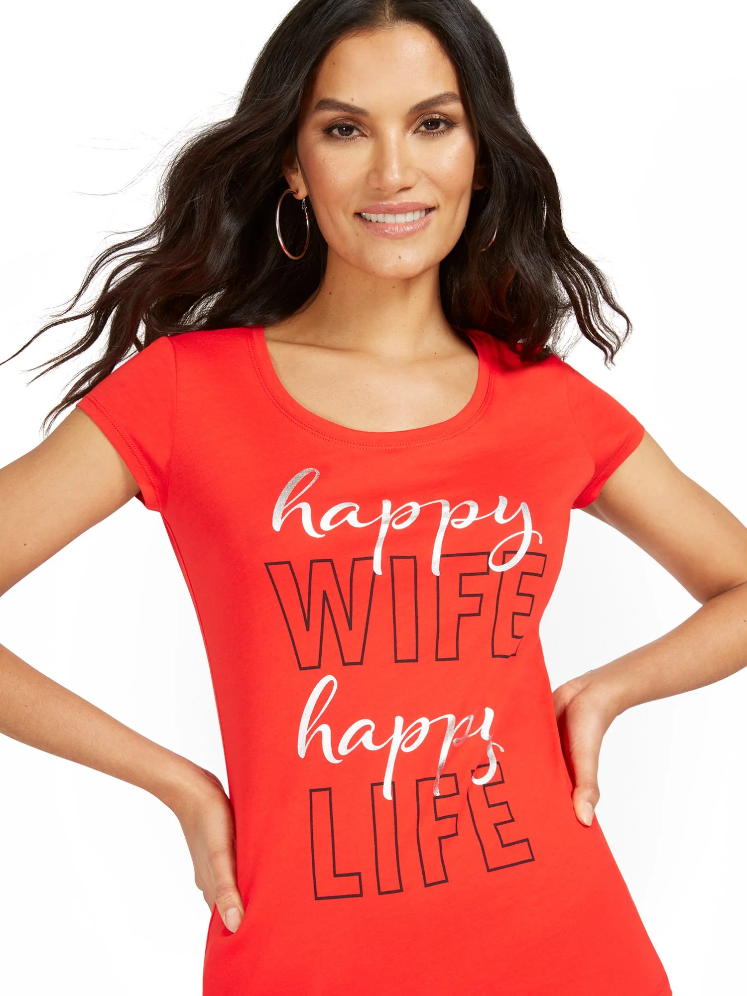 Happy Wife Graphic Tee - Image 2