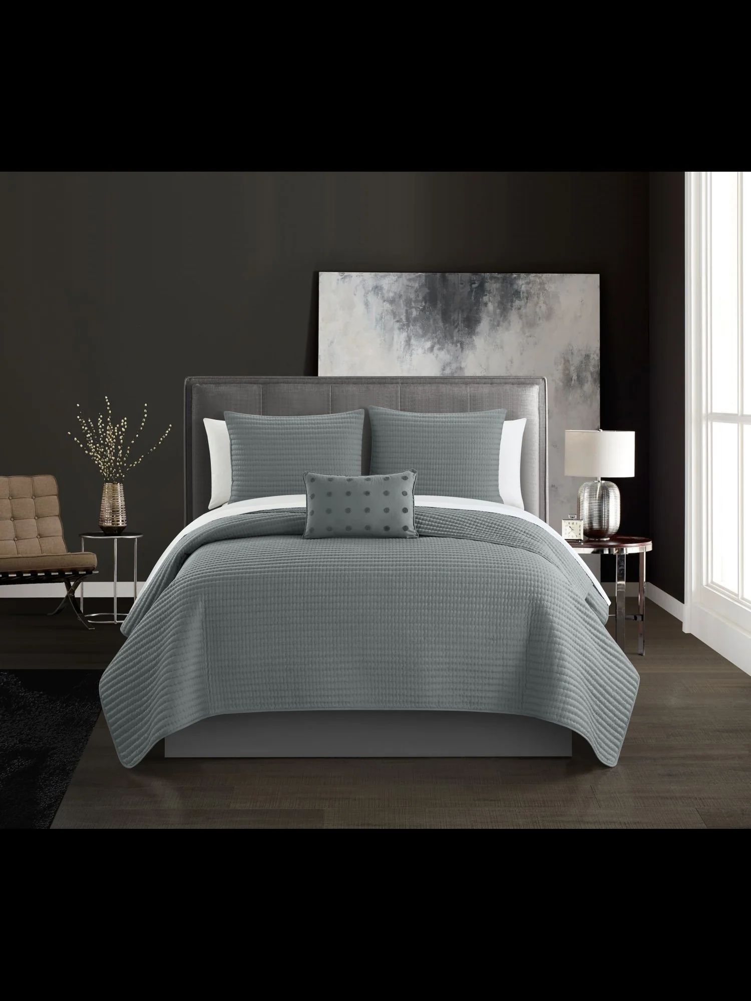 Hayden King-Size 4-Piece Quilt Set - NY&C x Chic Home - Image 11