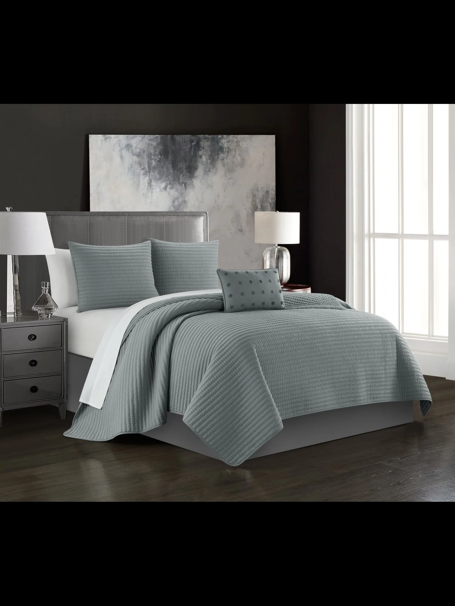Hayden King-Size 4-Piece Quilt Set - NY&C x Chic Home - Image 13