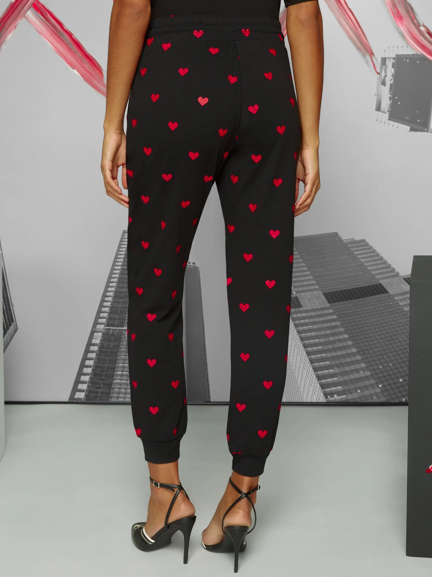 Heart-Print French Terry Jogger Pant - Image 3