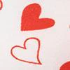 Heart-Print Ribbon Scrunchie - Image 2