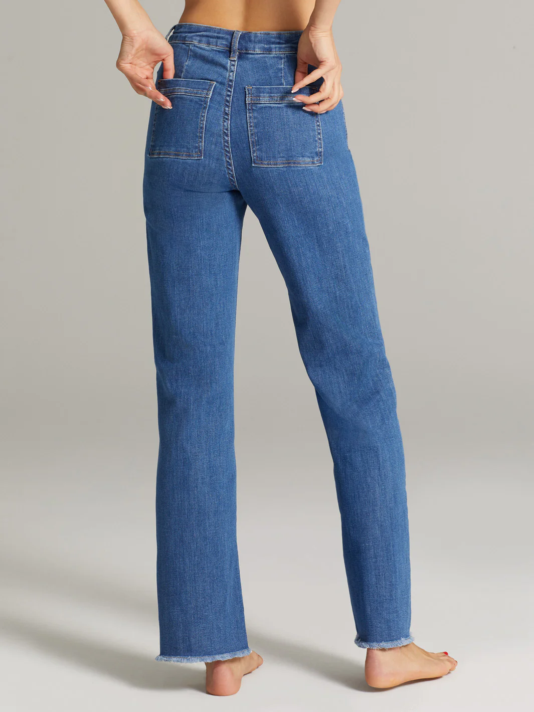 High Rise Wide Leg Jeans - Image 4