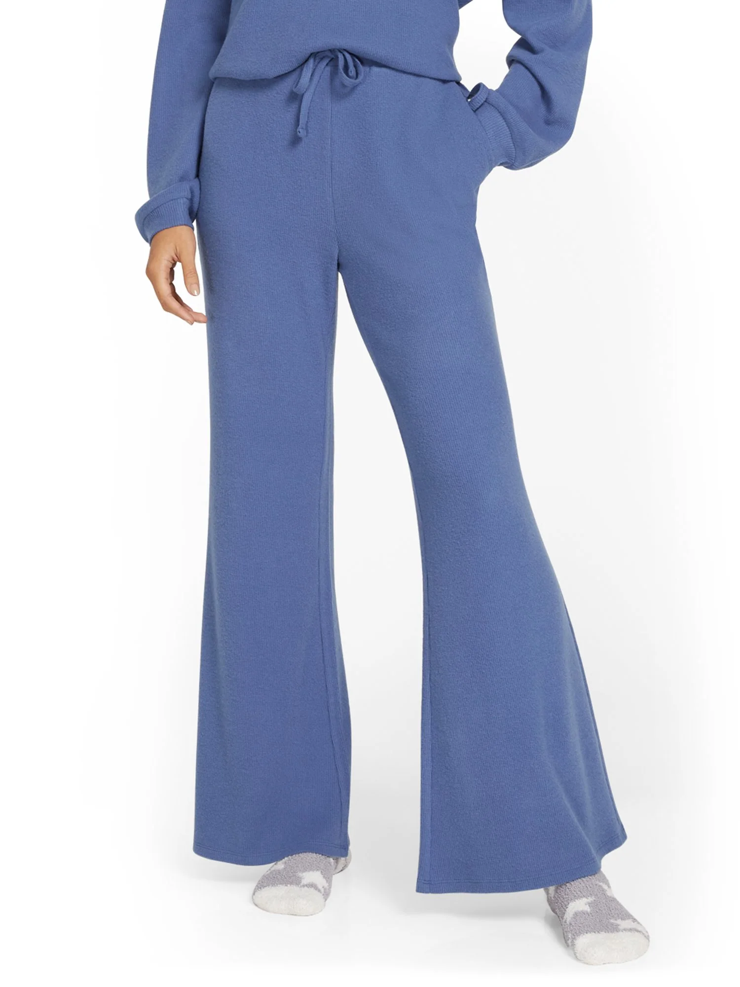 High-Waist Waffle Flare Pant - Image 10