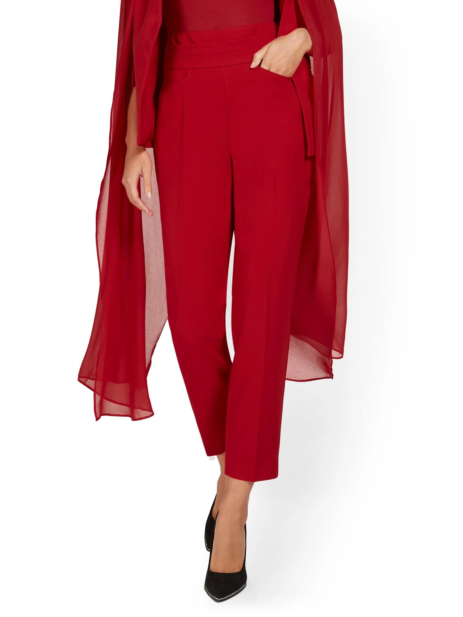 High-Waisted Ankle Pant