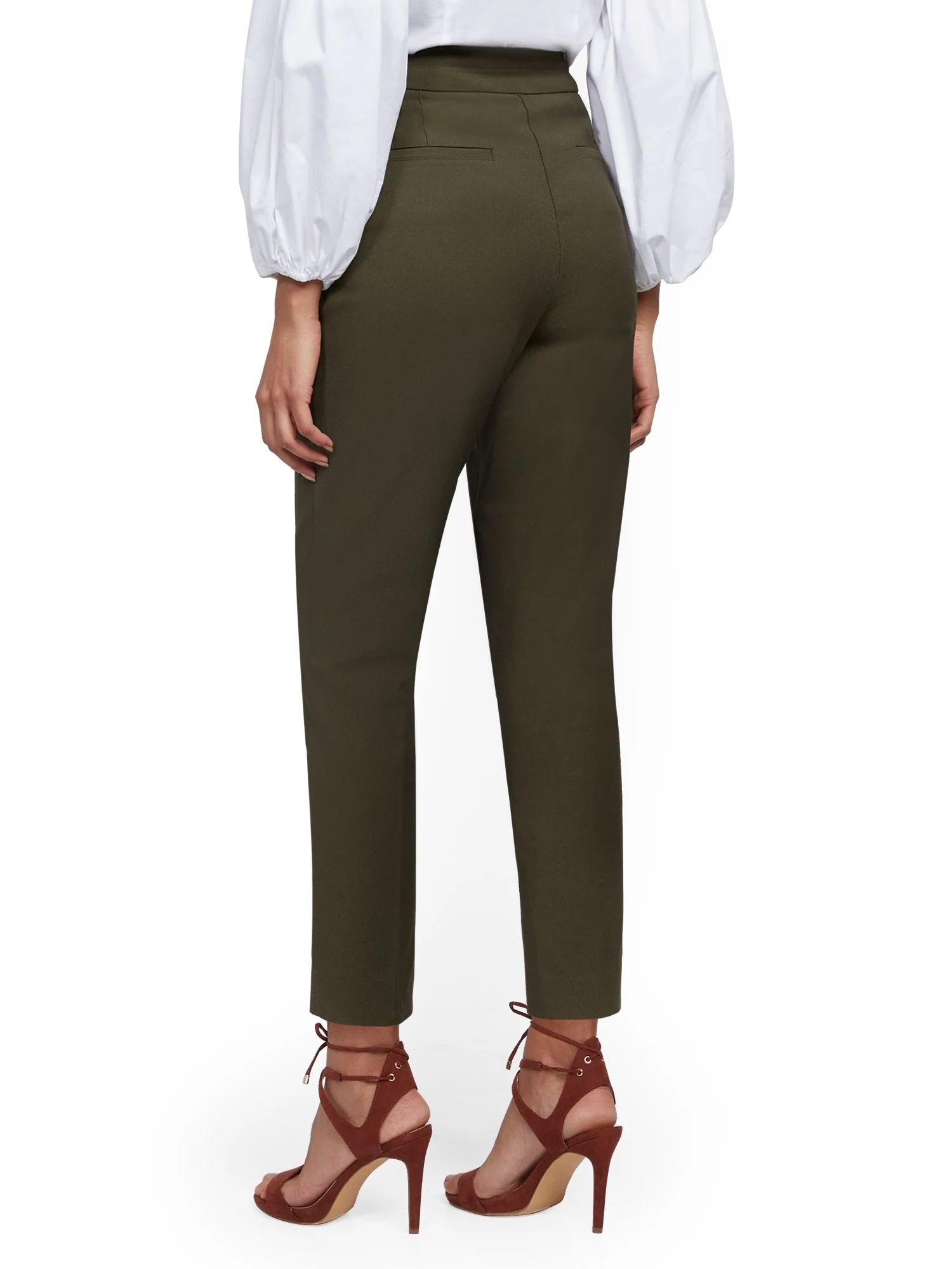 High-Waisted Ankle Pant - Modern Fit - All-Season Stretch - 7th Avenue - Image 3