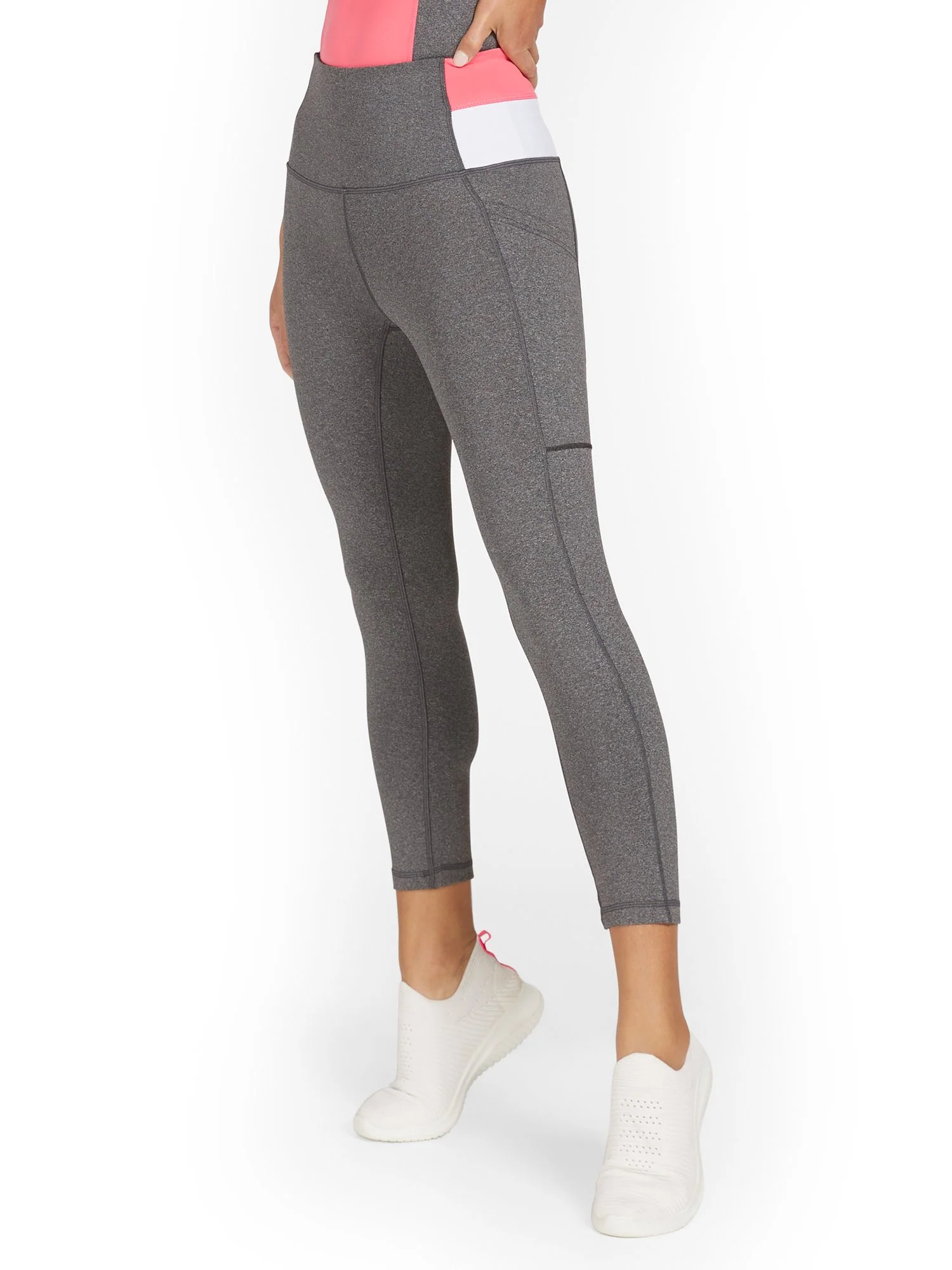 High-Waisted Backstripe Pocket Capri Legging - Image 2