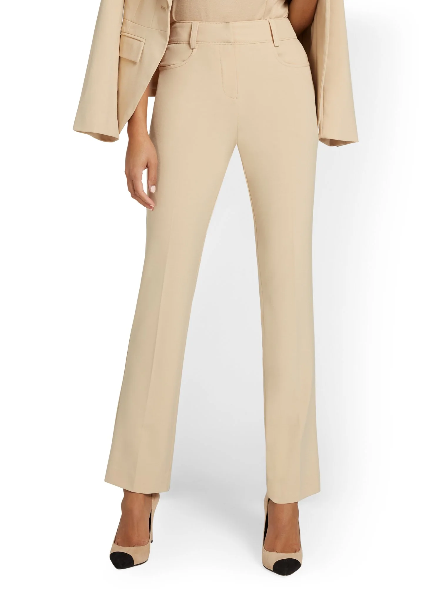 High-Waisted Barely Bootcut Pant - Essential Stretch - Image 21
