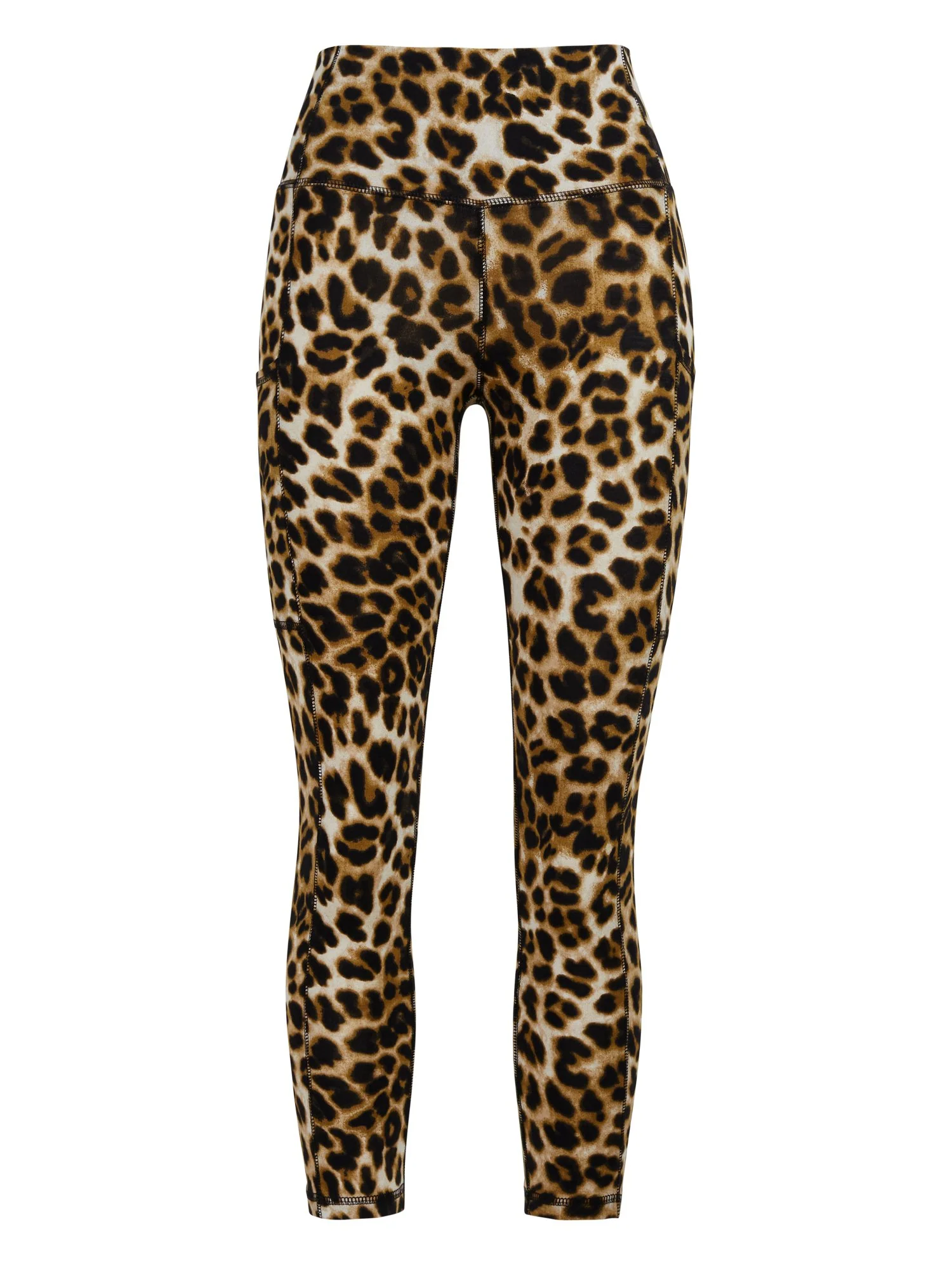 High-Waisted Capri Pocket Legging - Leopard