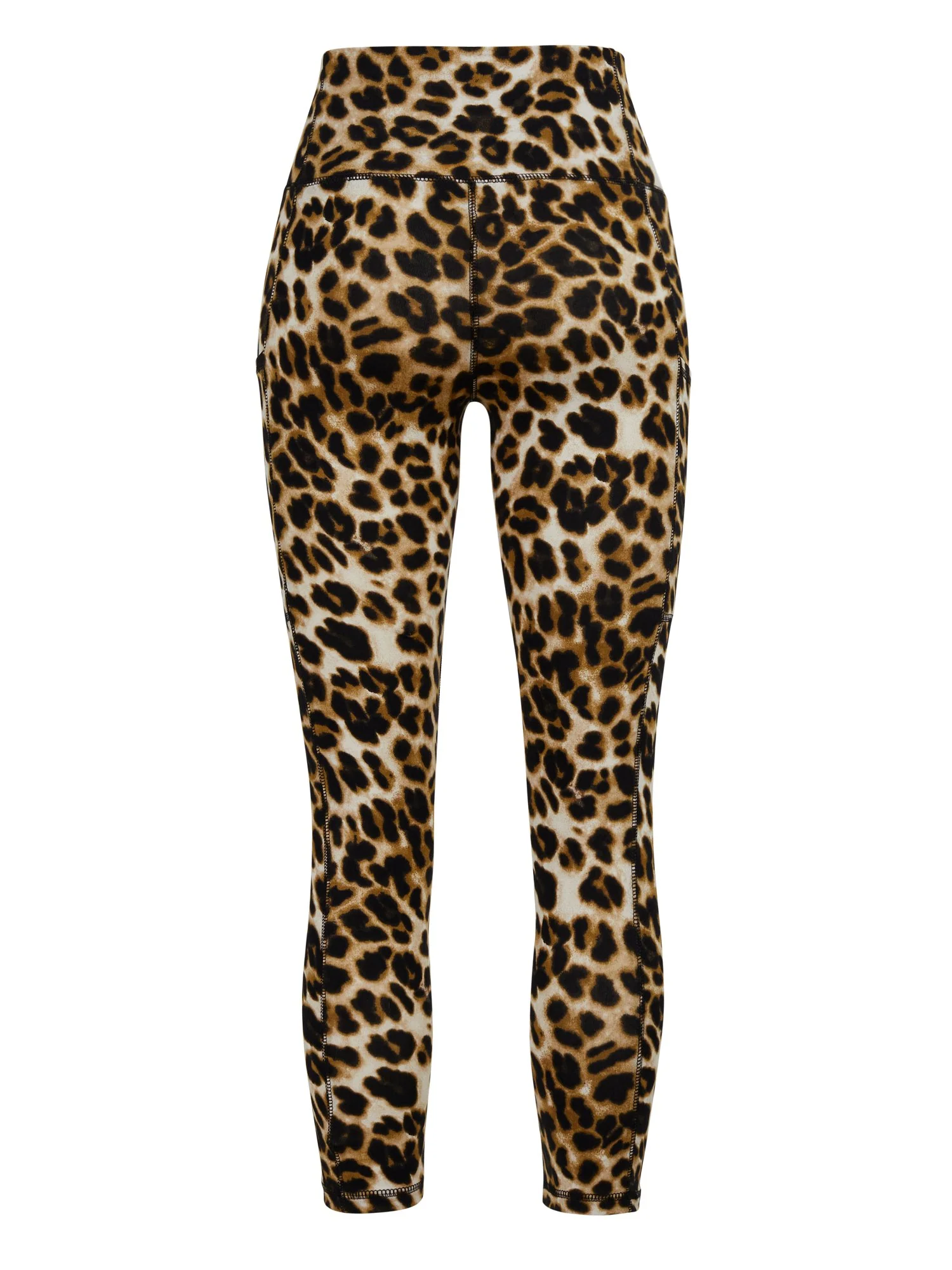 High-Waisted Capri Pocket Legging - Leopard - Image 3