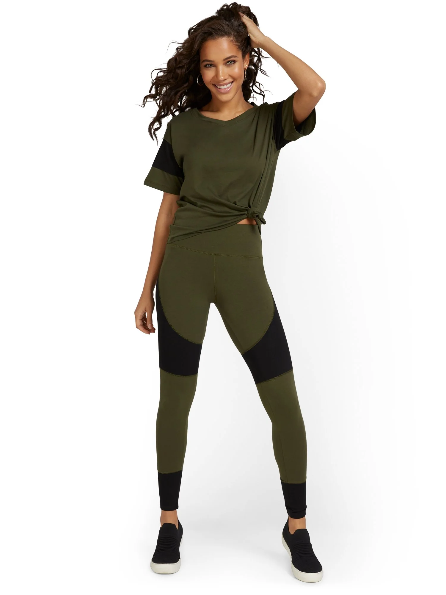 High-Waisted Colorblock Pocket Legging - Image 5