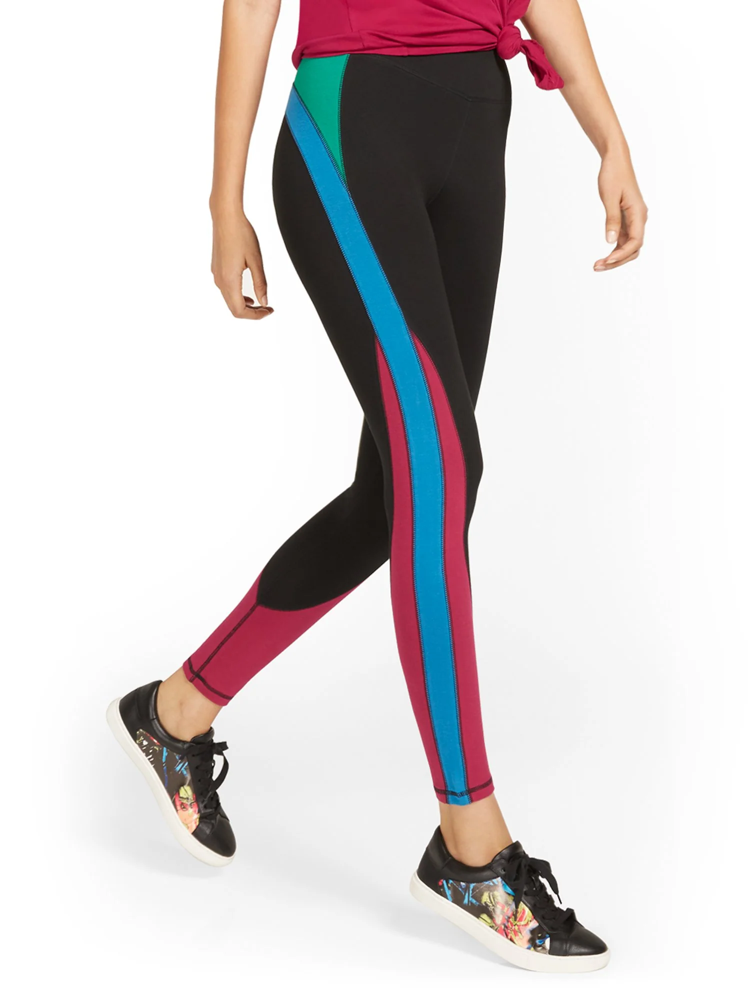 High-Waisted Colorblock Pocket Legging