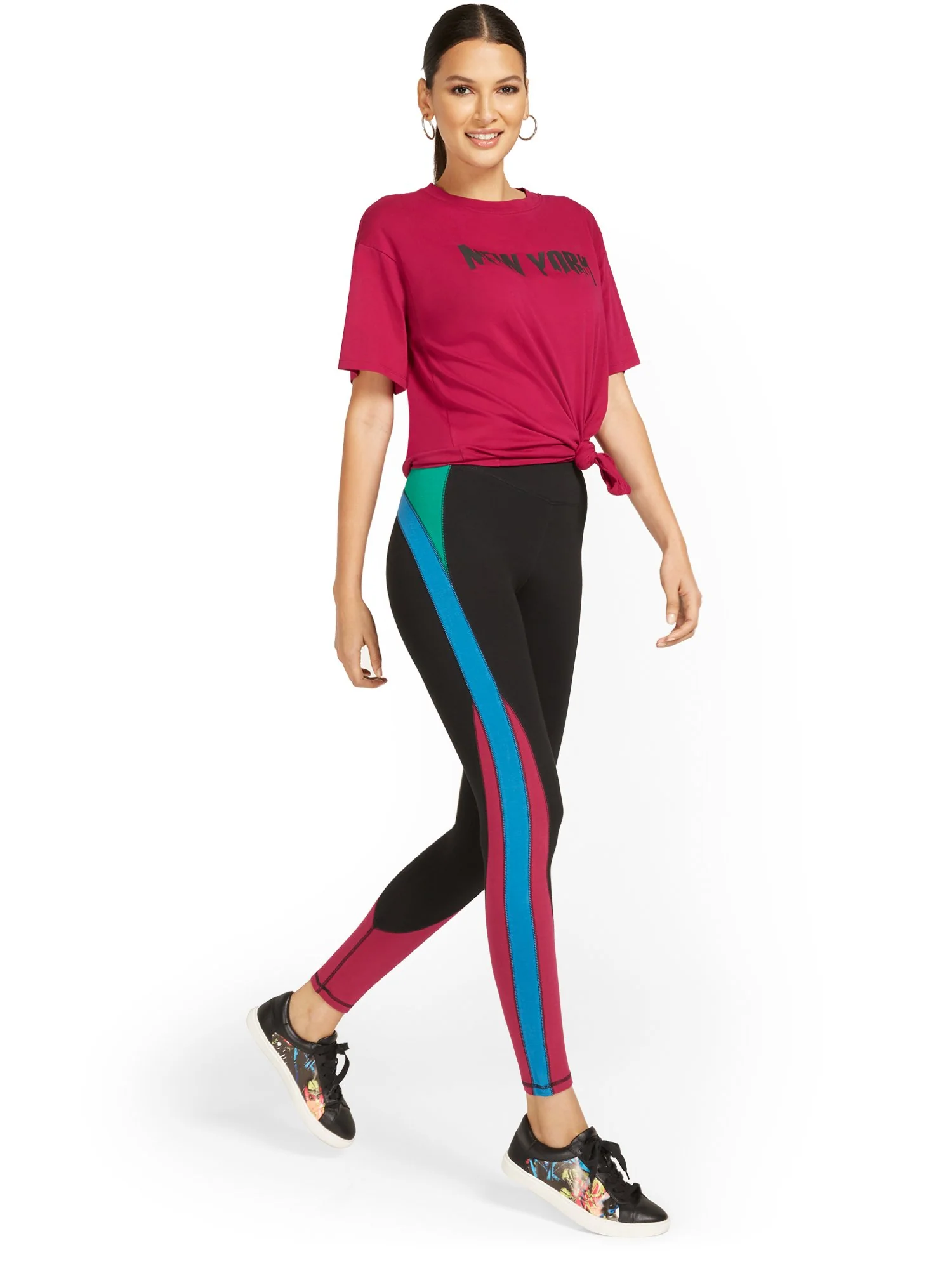 High-Waisted Colorblock Pocket Legging - Image 5