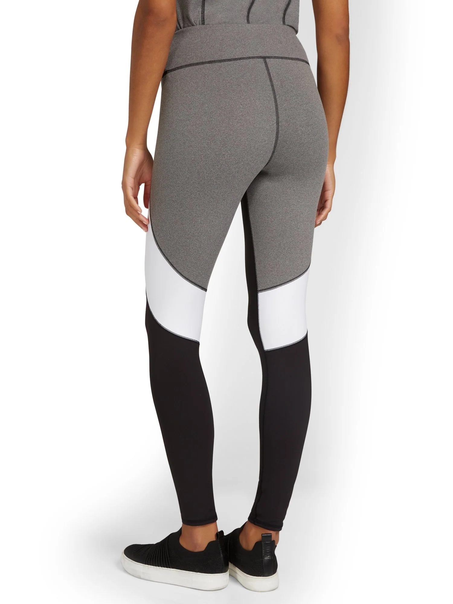 High-Waisted Colorblock Pocket Legging - City Contour - Image 3