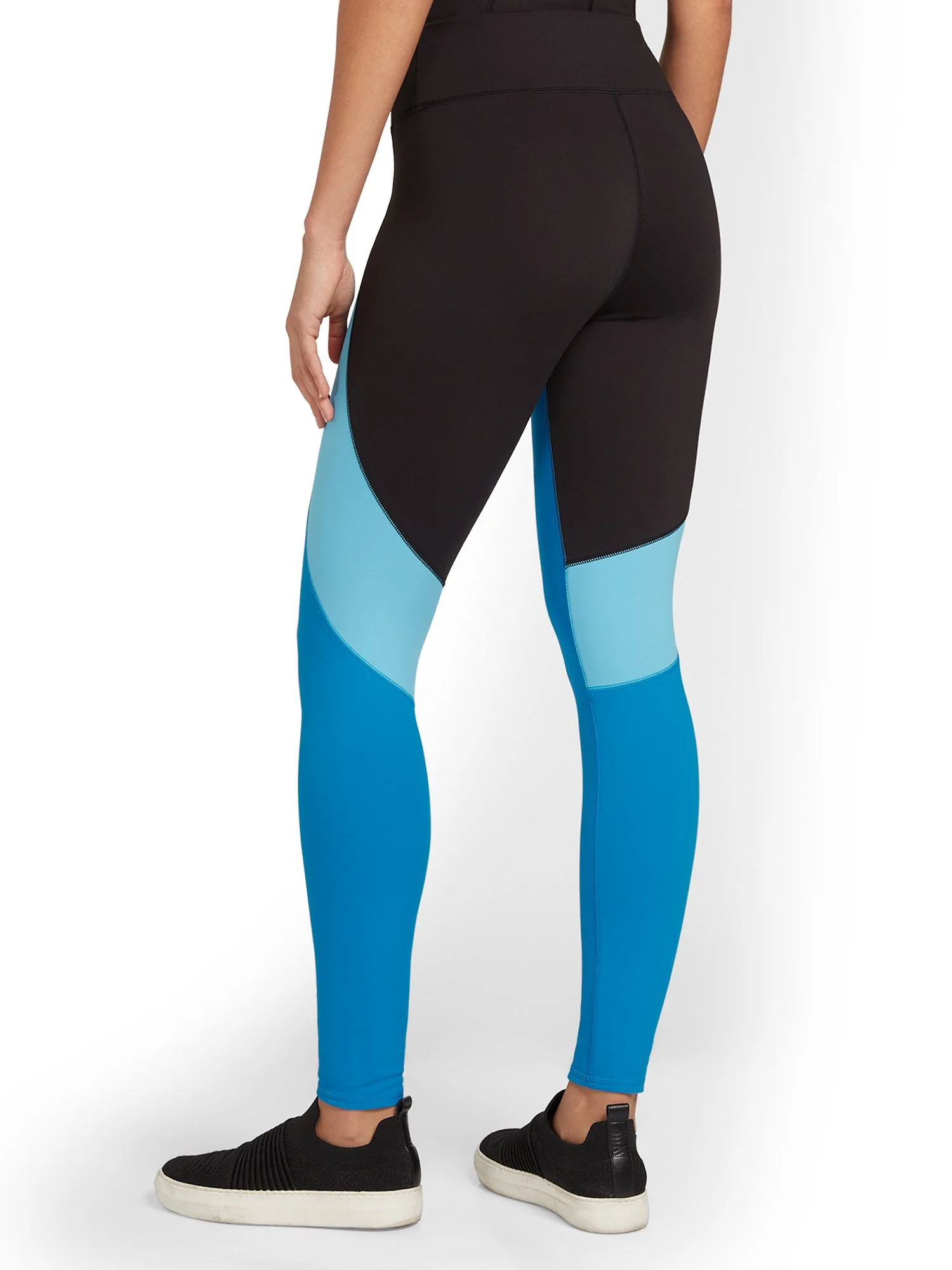 High-Waisted Colorblock Pocket Legging - City Contour - Image 3