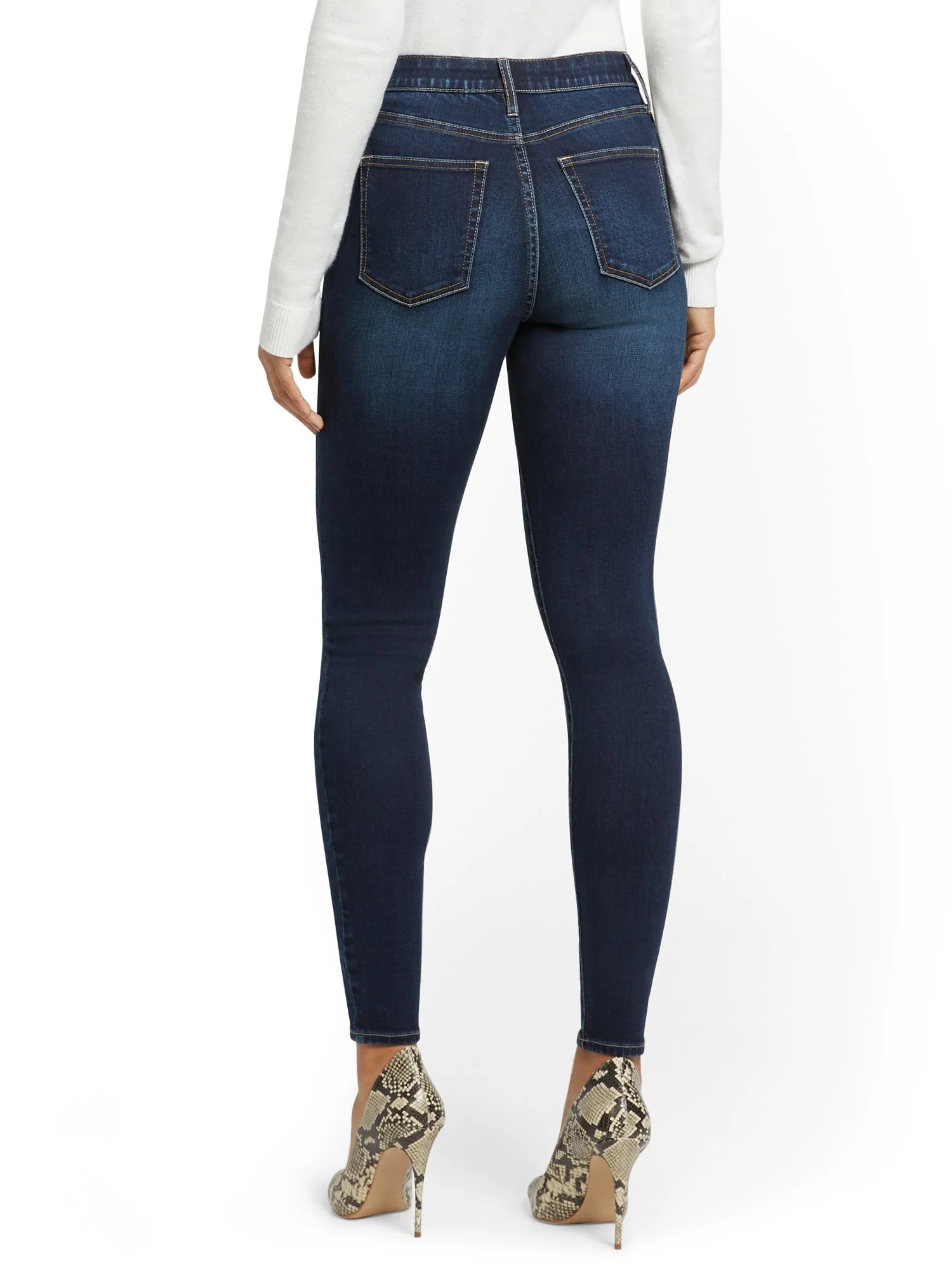 High-Waisted Curvy Skinny Jeans - Image 3