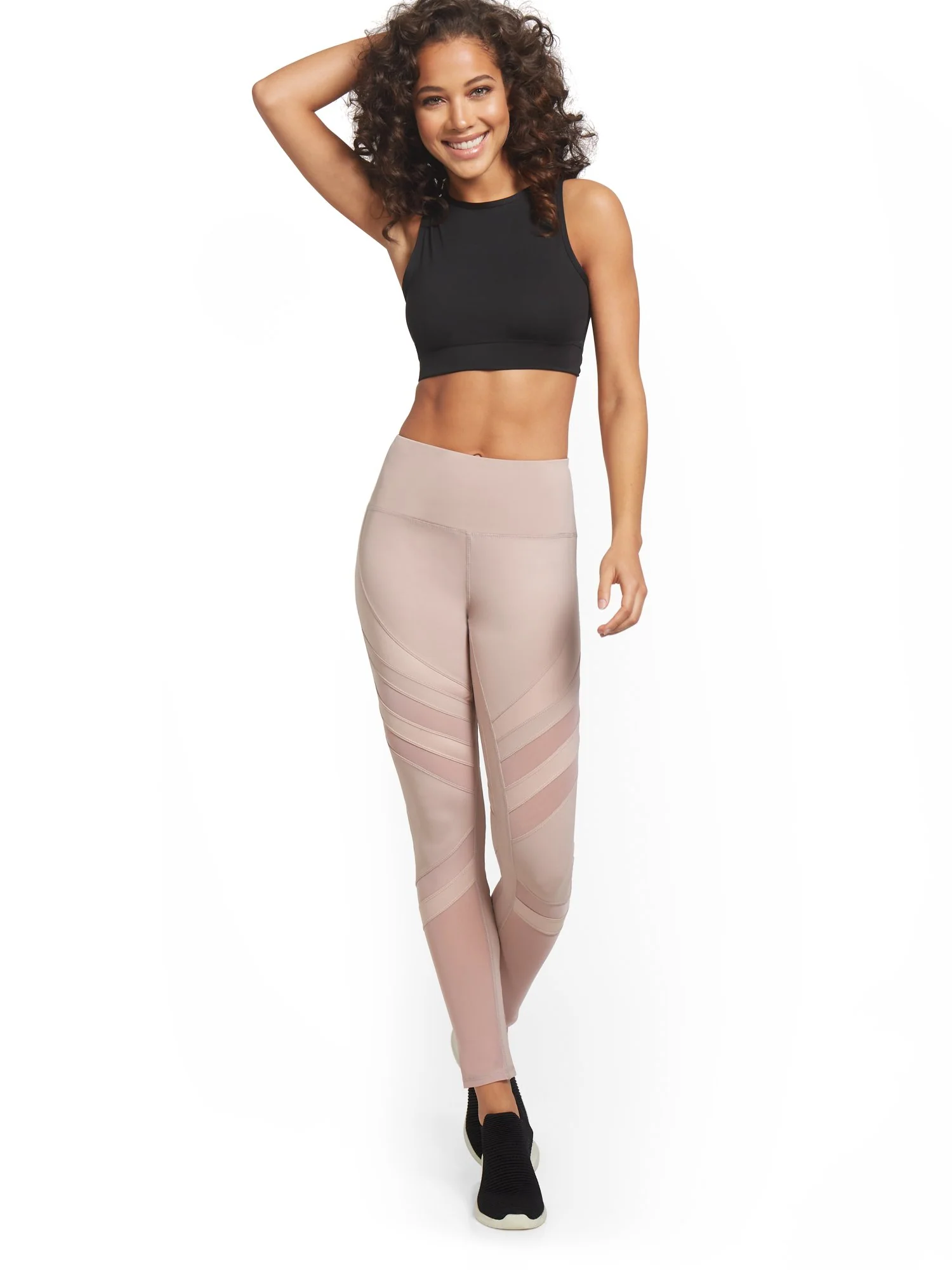 High-Waisted Diagonal Stripe Legging - Image 8