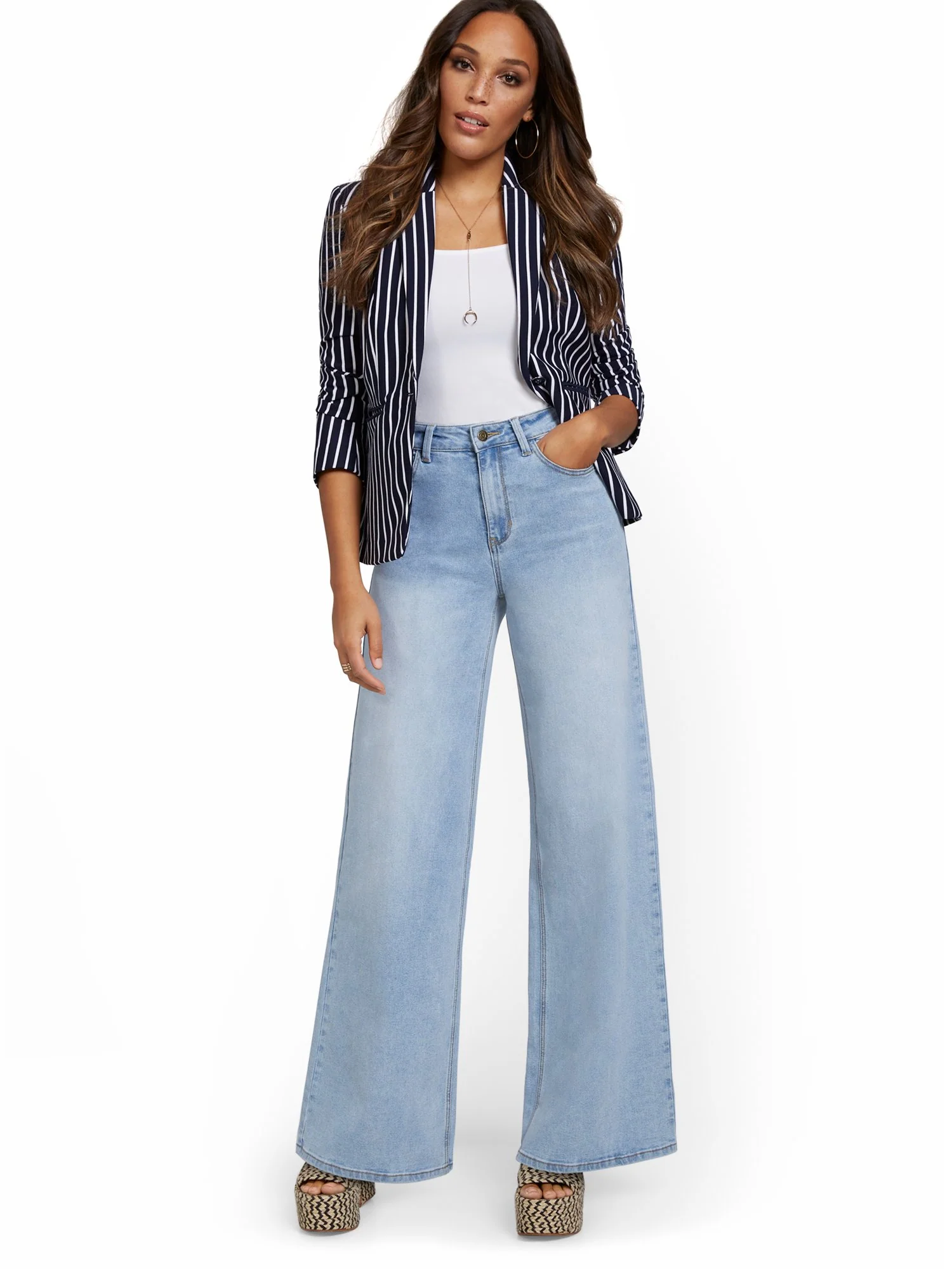 High-Waisted Extreme Wide-Leg Jeans - Image 4