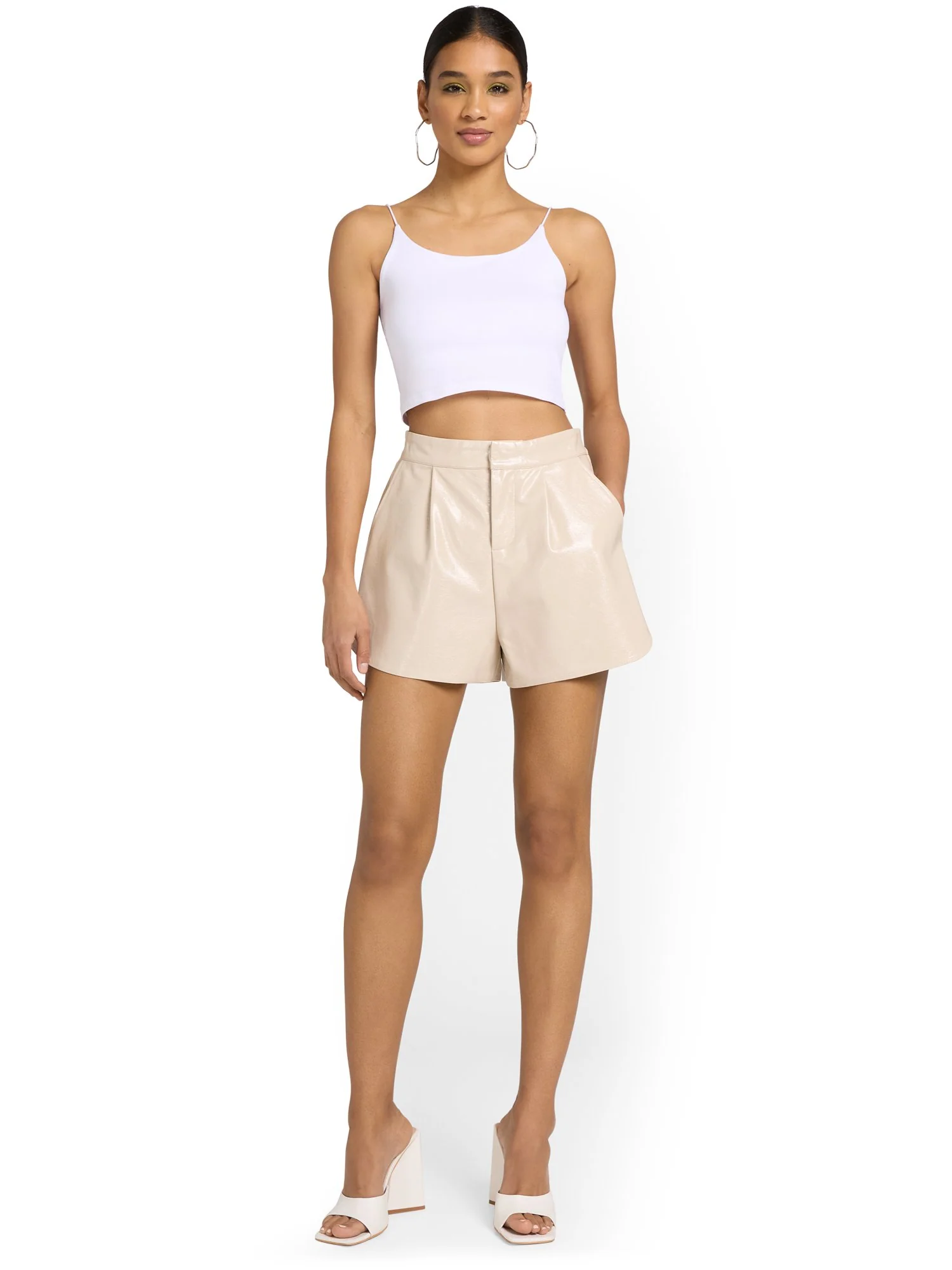 Grey Lab High-Waisted Faux-Leather Short - Brands We Love - Image 3